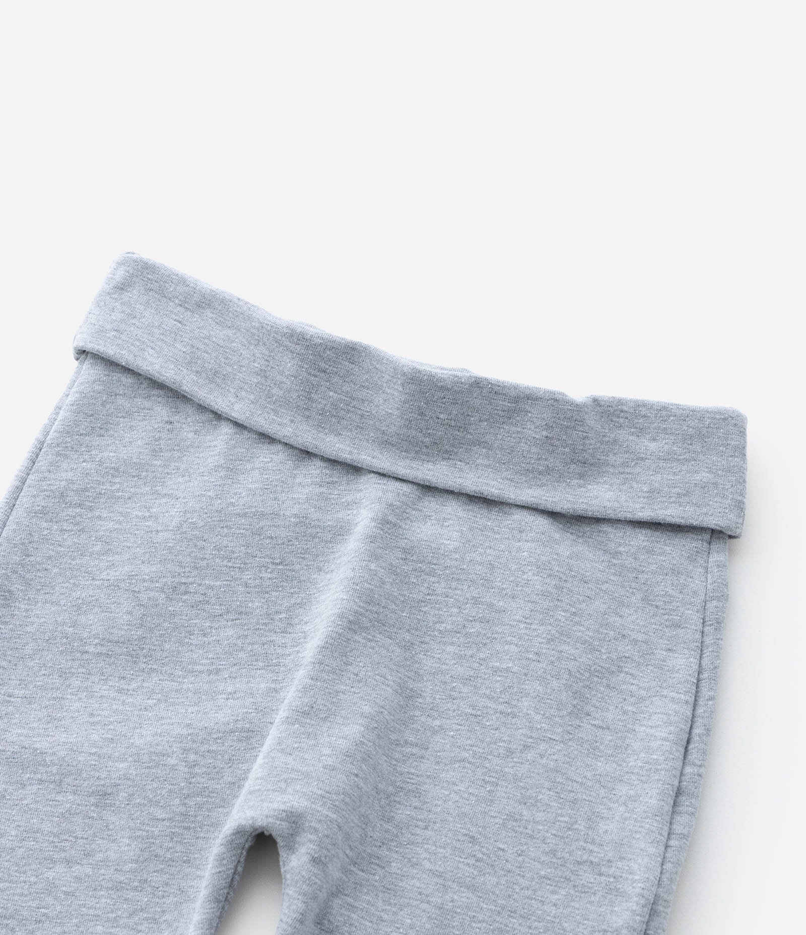 Calça Infantil em Cotton com Cós Dobrado - Tam RN a 18 meses Cinza 5