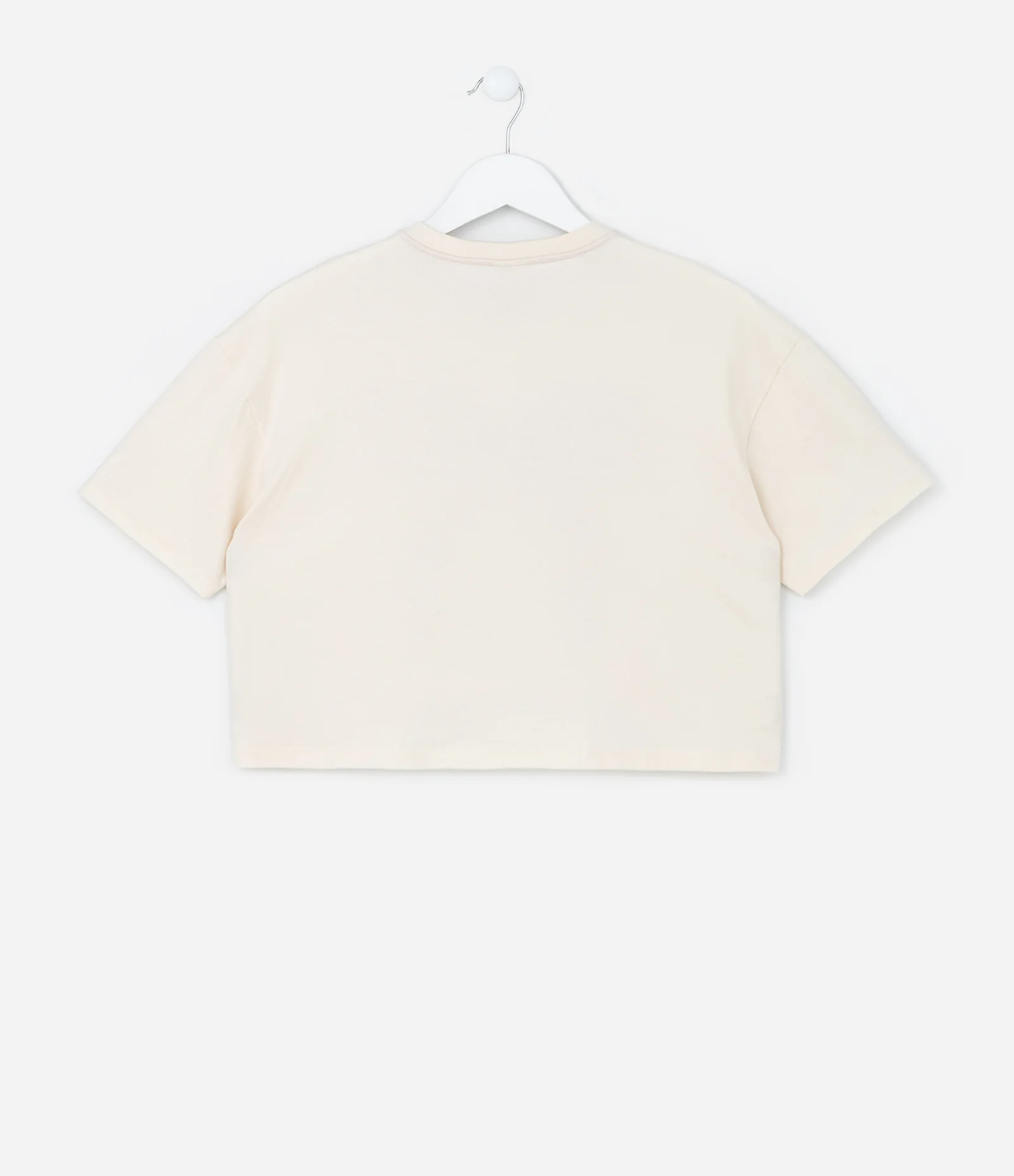 Camiseta Curta Infantil com Estampa Laço - Tamm 5 a 14 Anos Bege 2