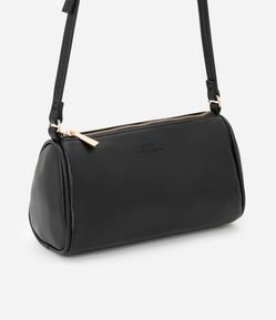 Bolsa Baguete em PU com Alça Transversal Fixa