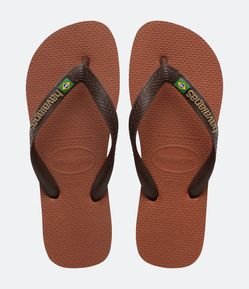 Chinelo Havaianas Tradicional com Bandeira do Brasil