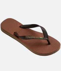Chinelo Havaianas Tradicional com Bandeira do Brasil