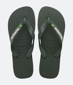 Chinelo Havaianas Tradicional com Bandeira do Brasil