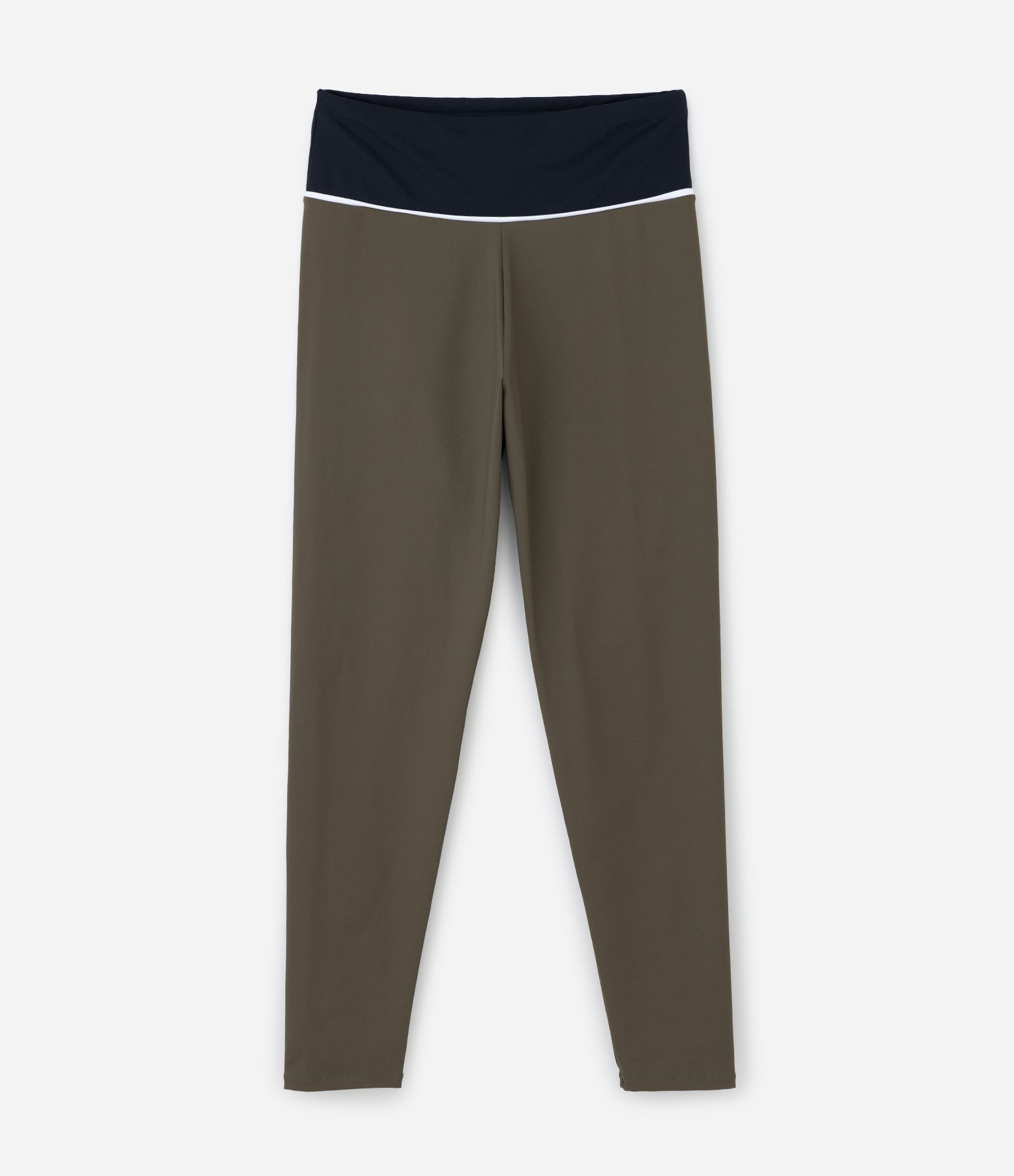 Calça Legging Esportiva em Tecnologia Dry com Cós Alto e Bloco de Cores Curve & Plus Size Verde 5