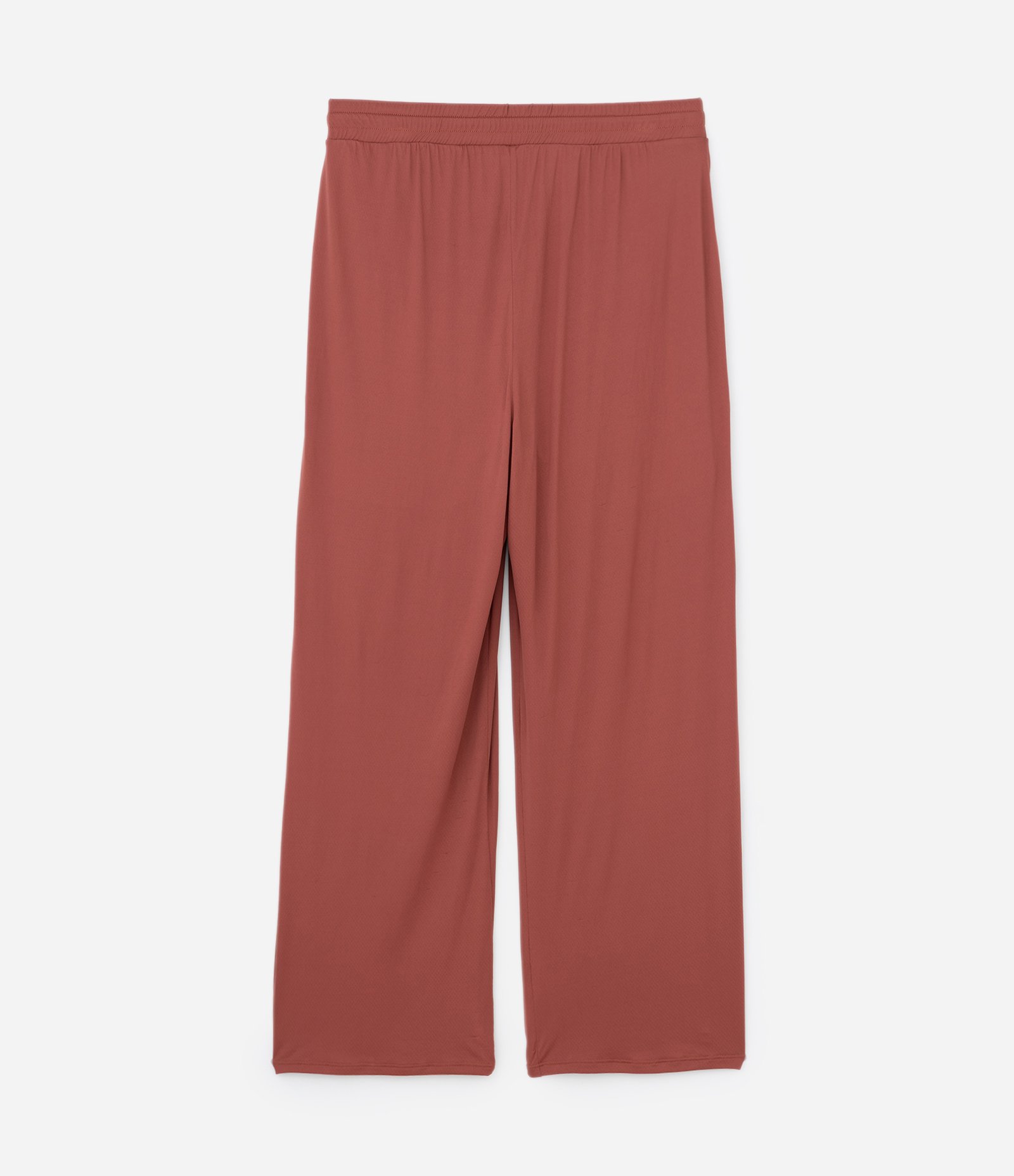 Calça Pantalona Esportiva em Microfibra com Bermuda Ciclista Interna Curve & Plus Size Terracota 6