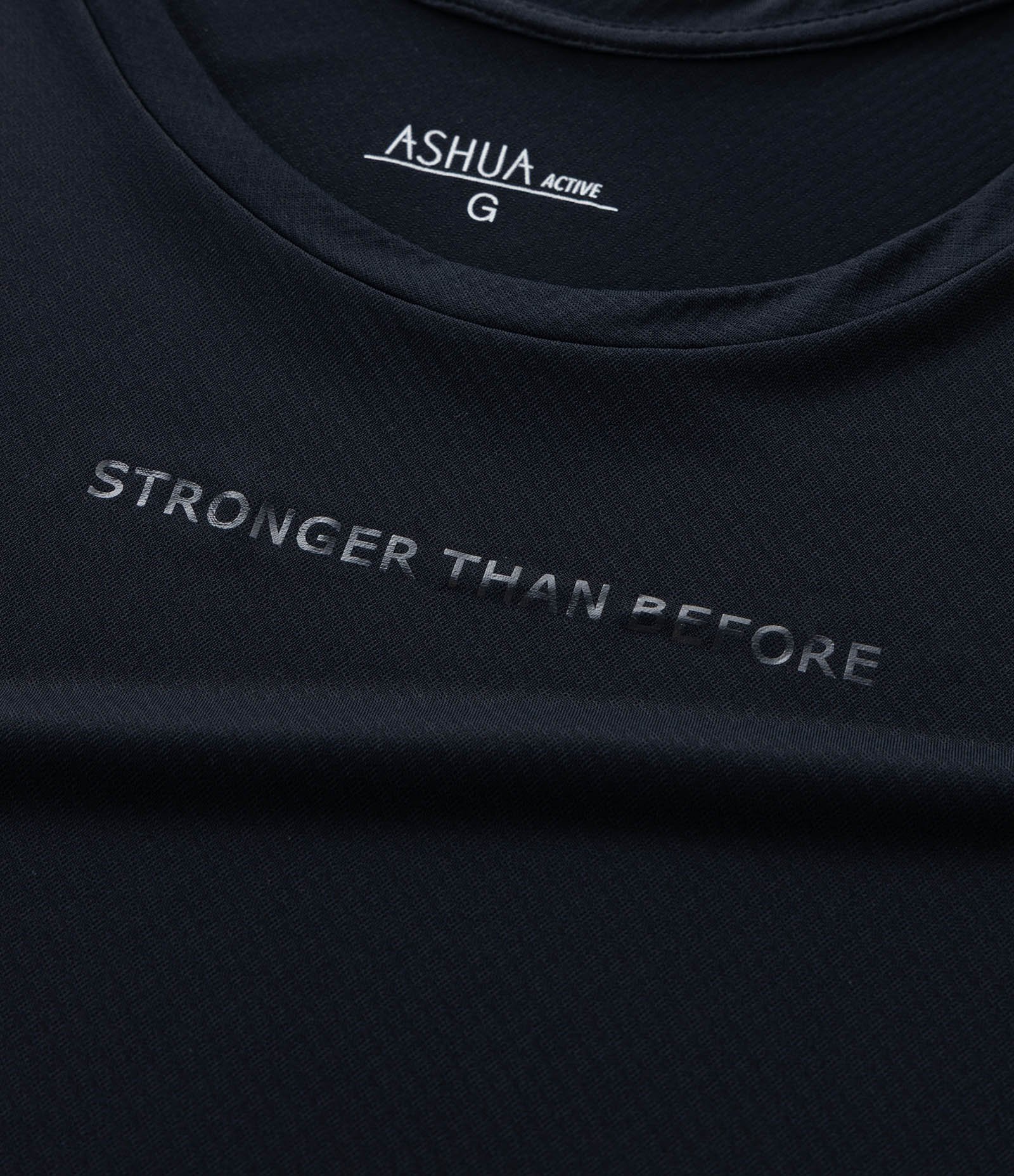 Regata Ampla Esportiva em Microfibra Texturizada Curve & Plus Size Preto 8