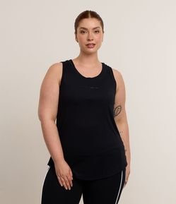 Regata Ampla Esportiva em Microfibra Texturizada Curve & Plus Size