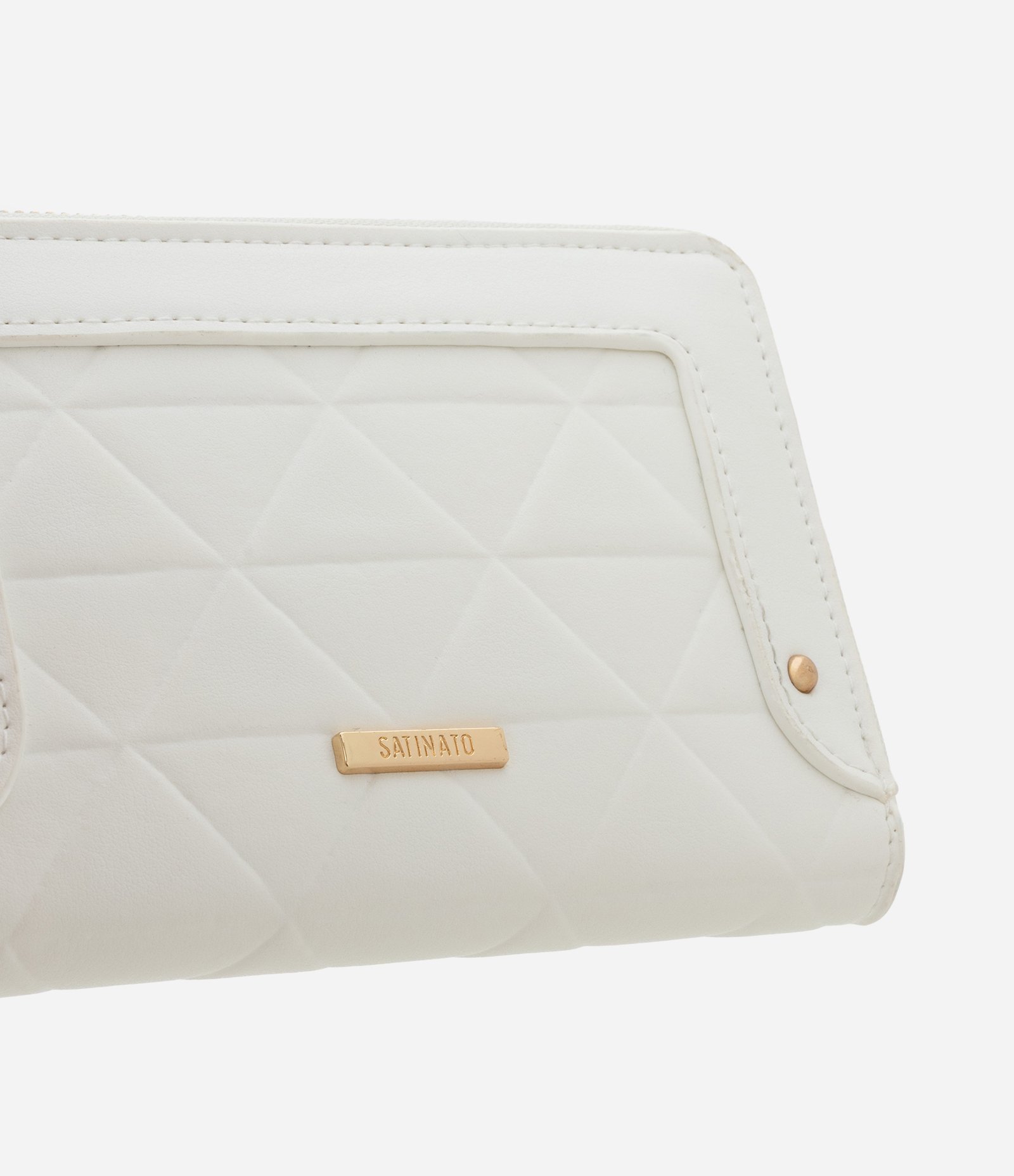 Carteira Grande com Efeito Triangular Off White 4