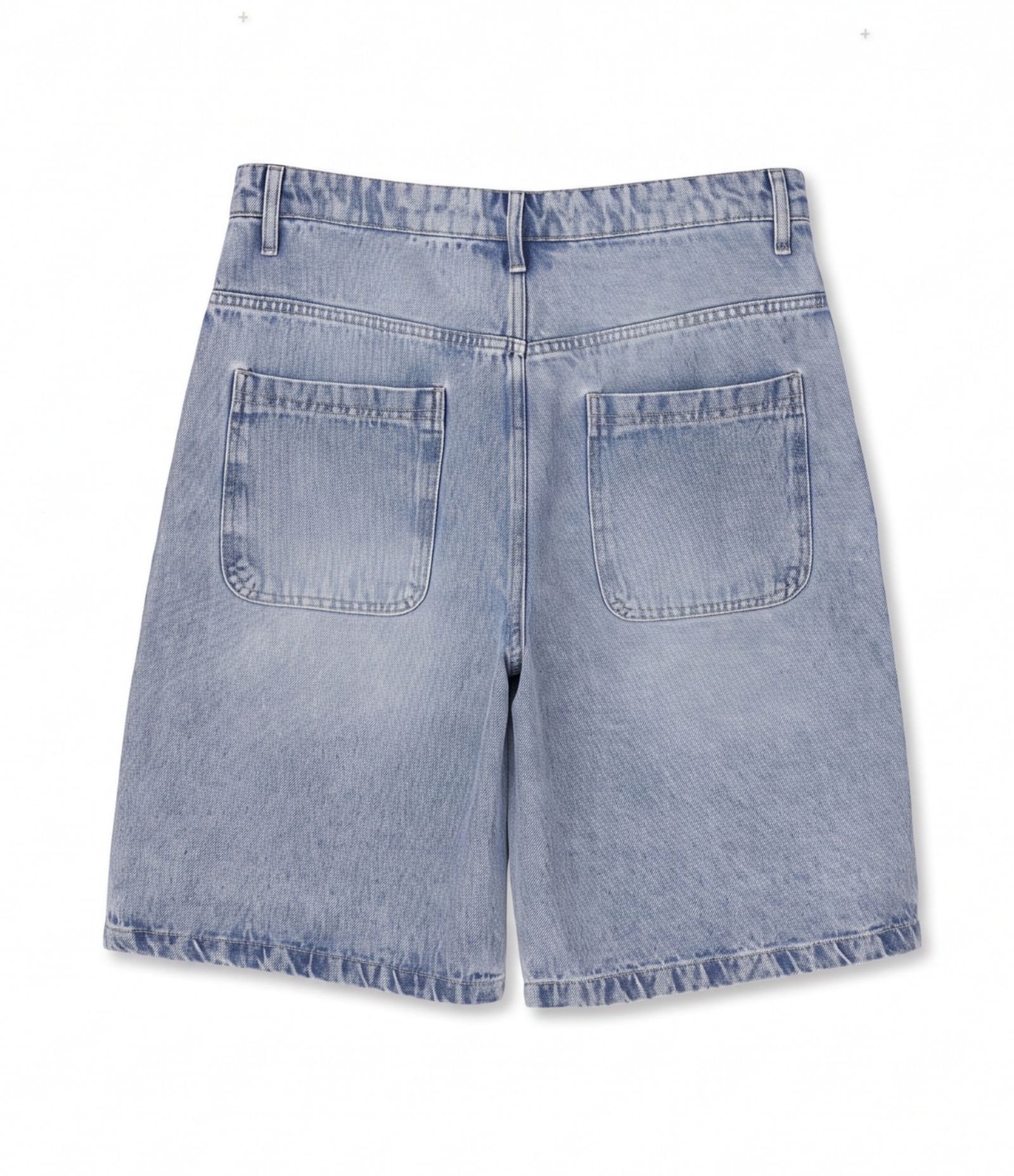 Bermuda Baggy Vintage em Jeans Azul 2