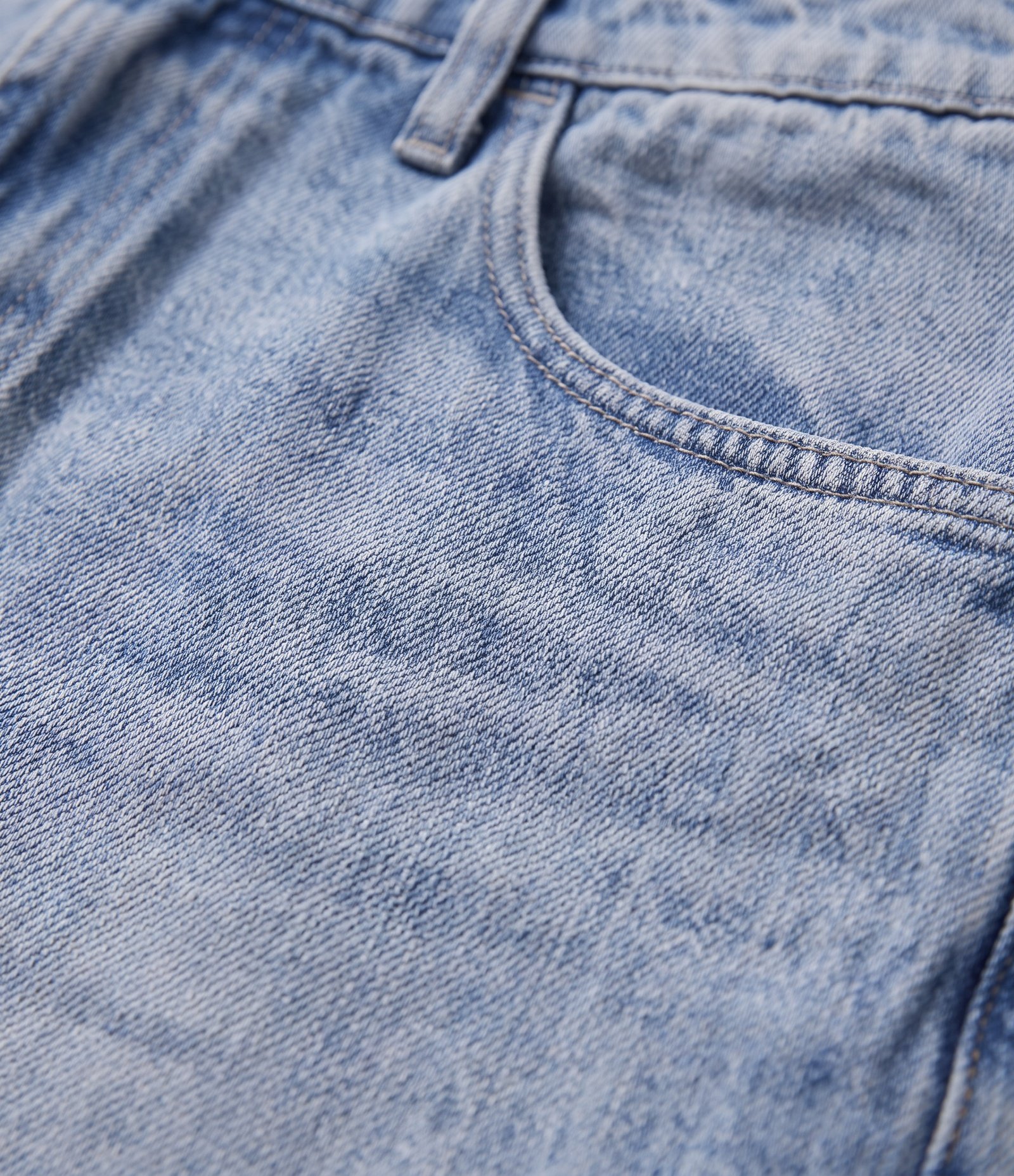 Bermuda Baggy Vintage em Jeans Azul 3