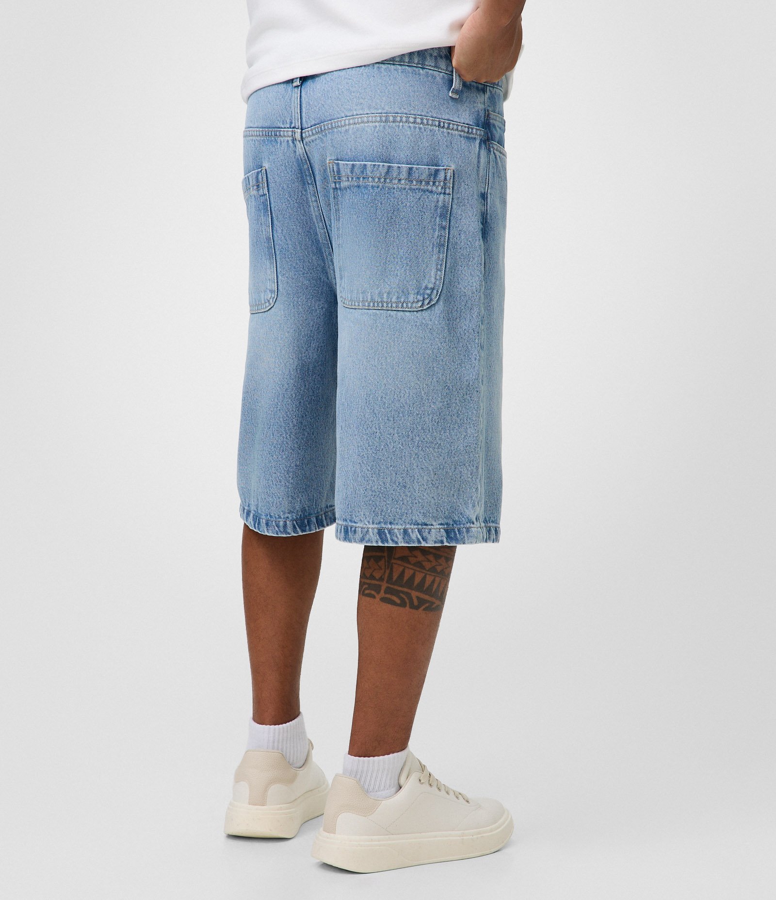 Bermuda Baggy Vintage em Jeans Azul 6
