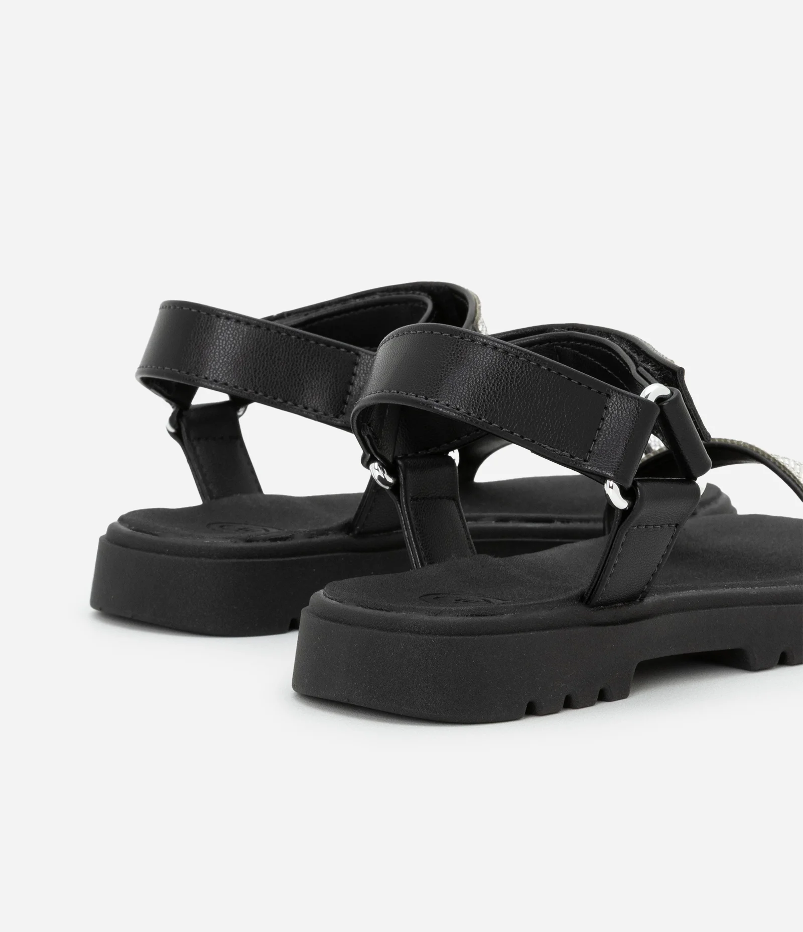 Sandália Infantil com Strass Aplicado - Tam 26 ao 35 Preto 2