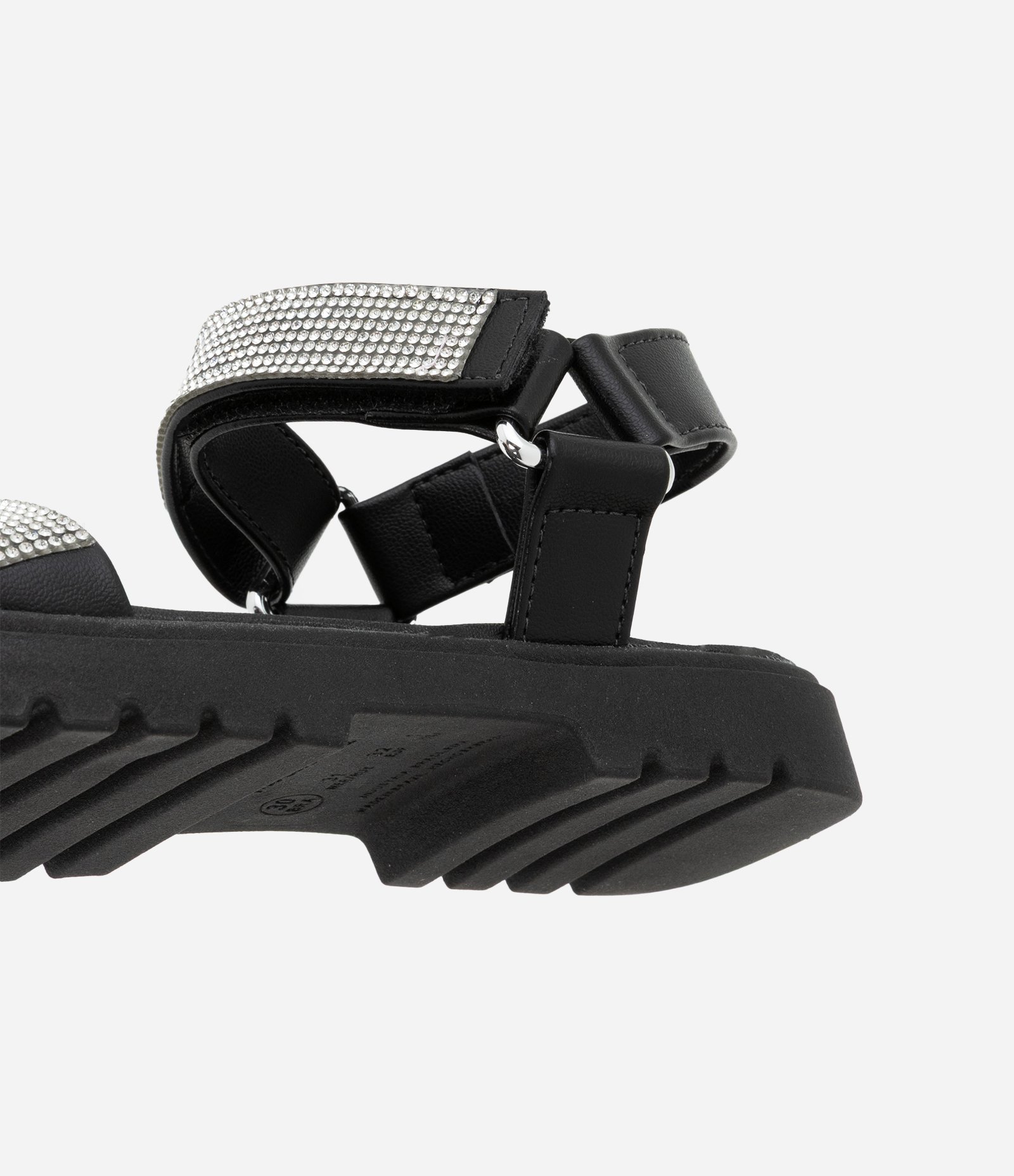 Sandália Infantil com Strass Aplicado - Tam 26 ao 35 Preto 4