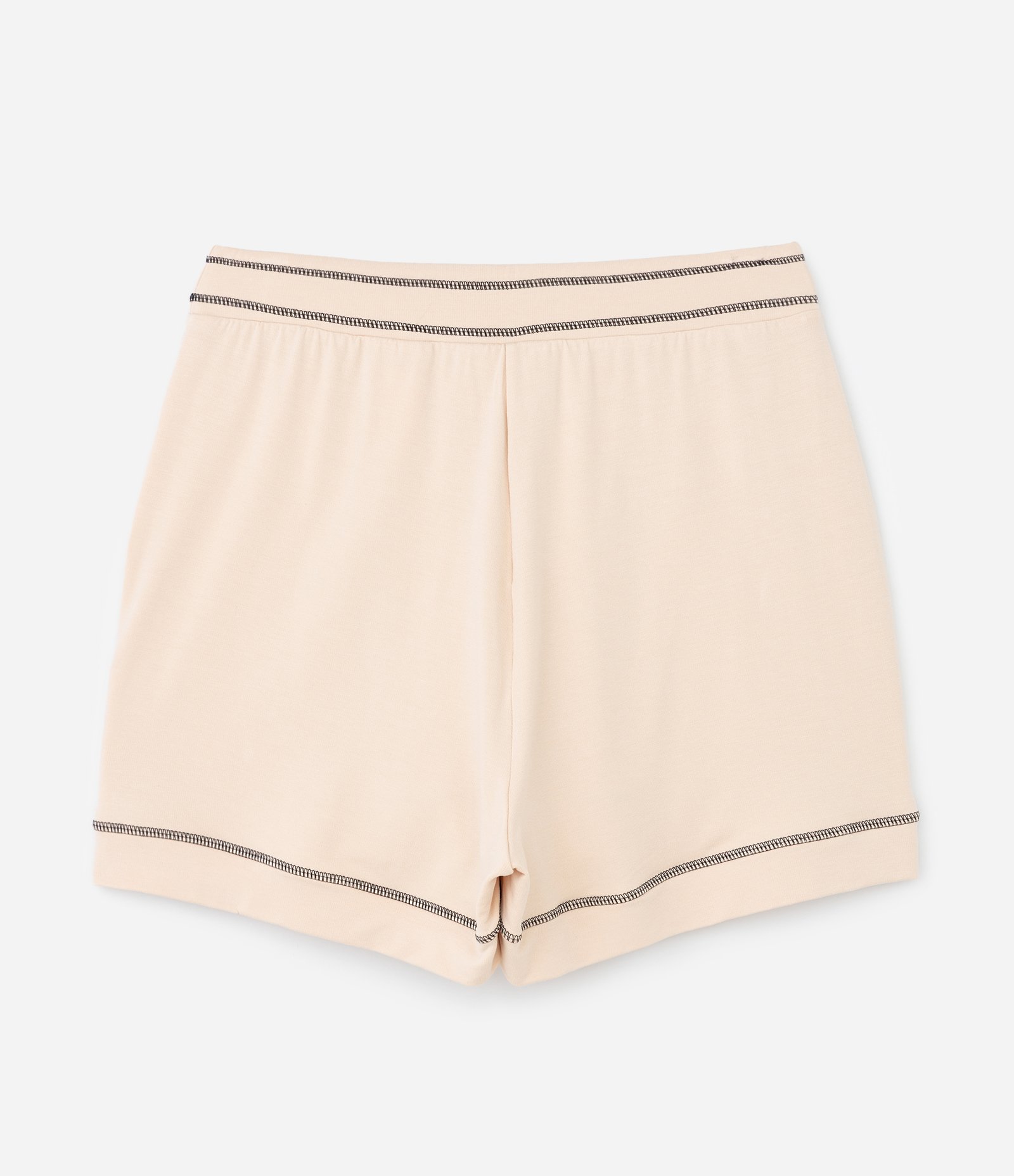 Short Amplo Esportivo em Moletom com Bolsos Curve & Plus Size Bege 6