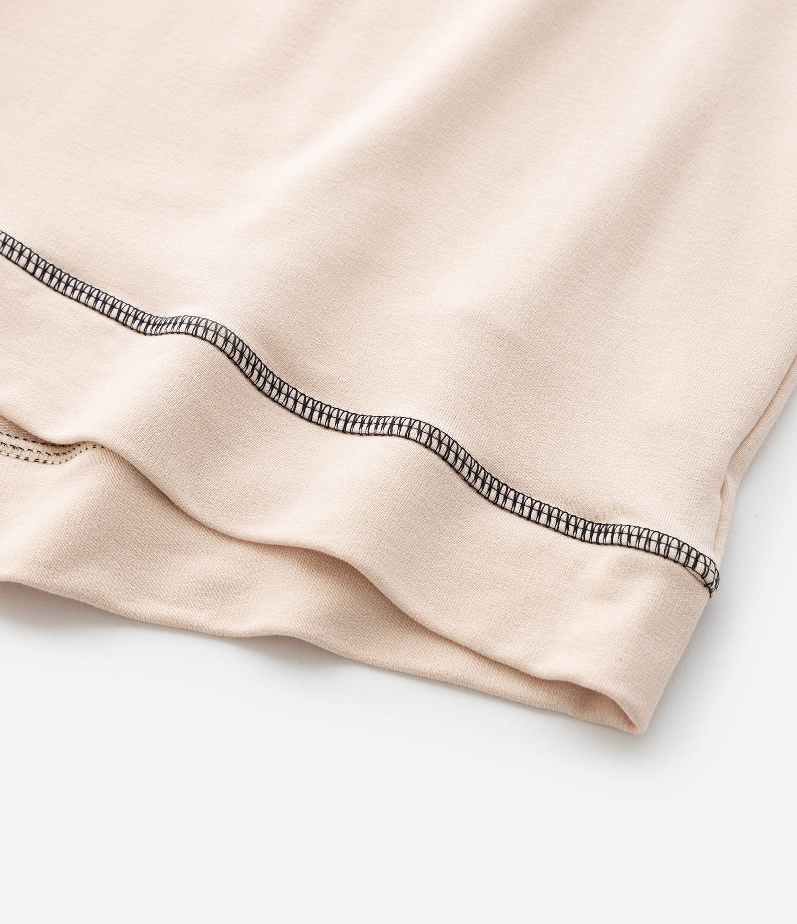 Short Amplo Esportivo em Moletom com Bolsos Curve & Plus Size Bege 8