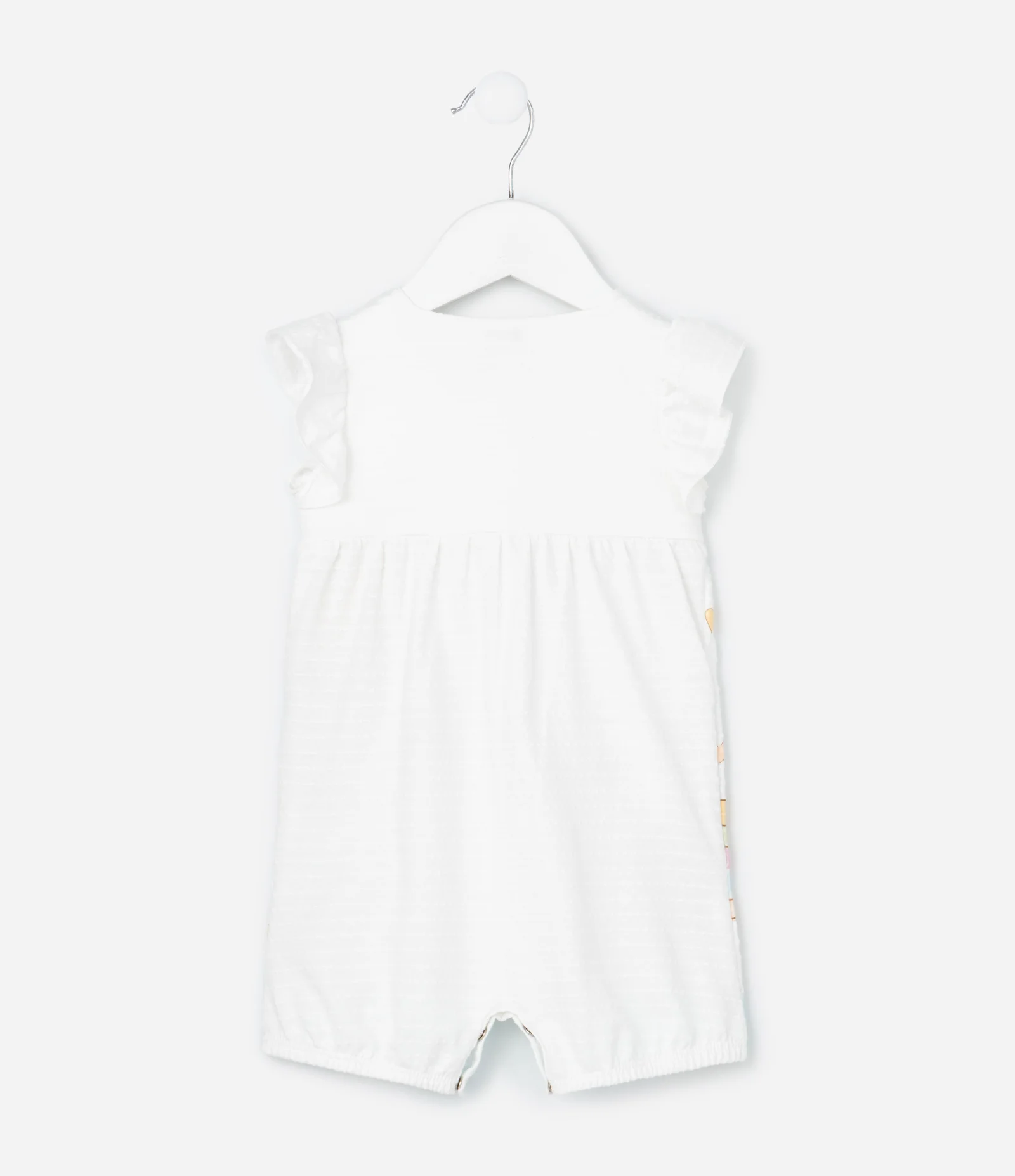 Macaquinho Infantil com Estampa de Paisagem - Tam 0 a 18 Meses Branco 2