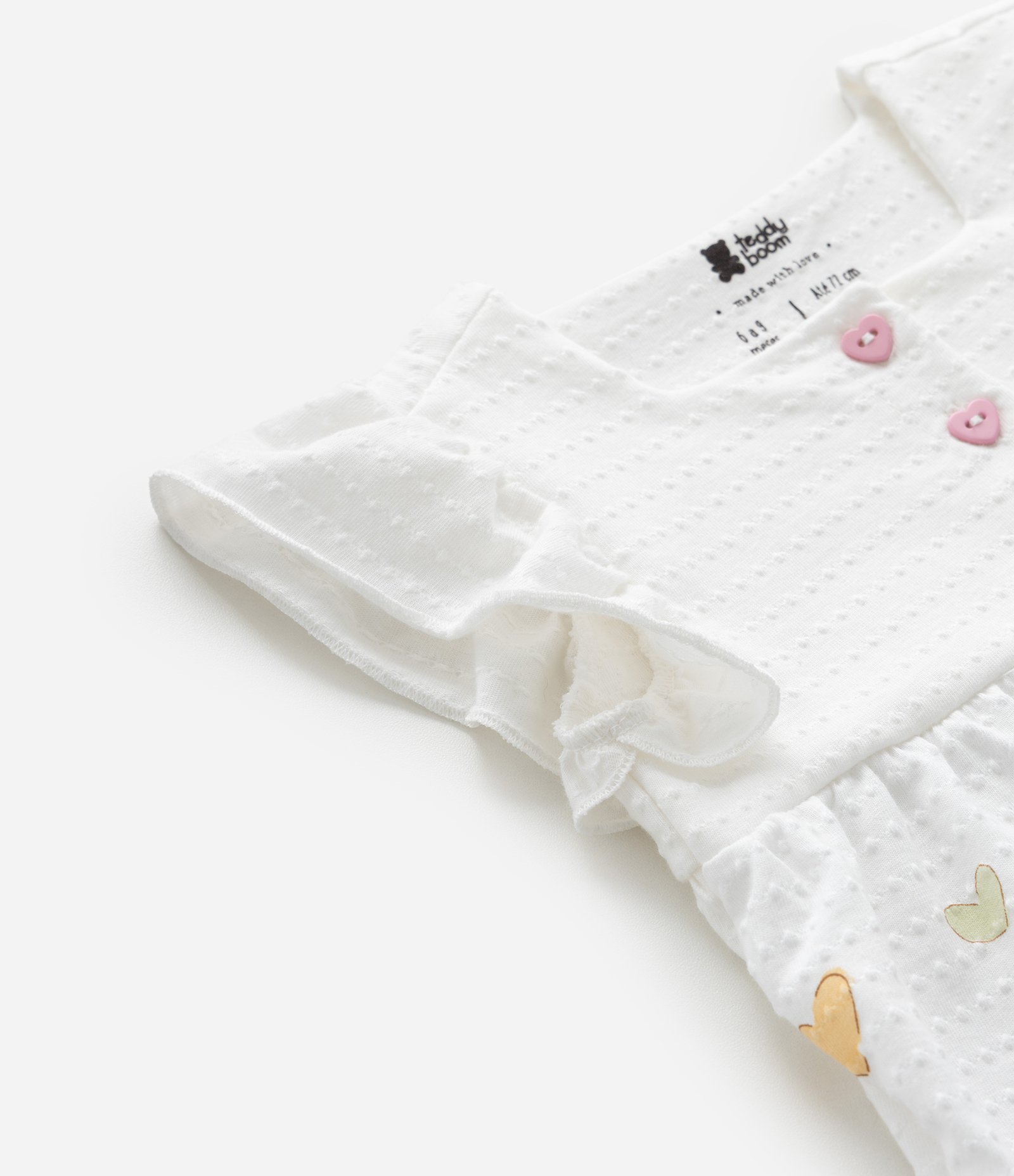 Macaquinho Infantil com Estampa de Paisagem - Tam 0 a 18 Meses Branco 6