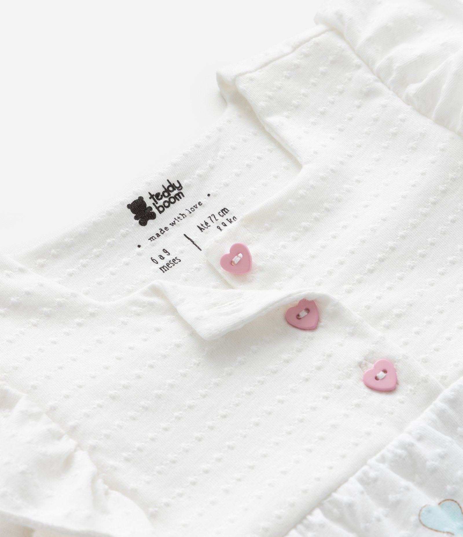 Macaquinho Infantil com Estampa de Paisagem - Tam 0 a 18 Meses Branco 7