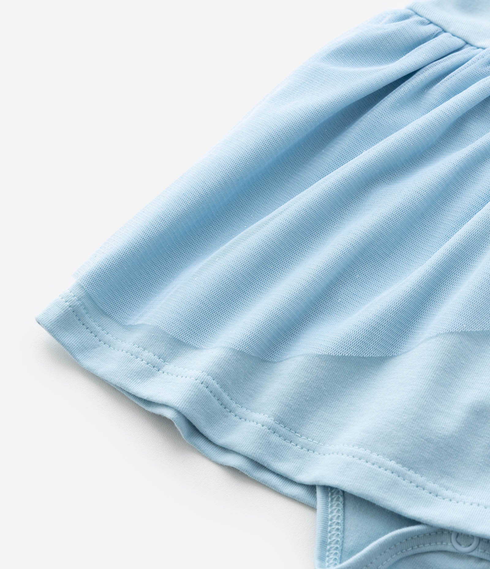 Vestido Body Infantil com Estampa Cinderela - Tam 0 a 18 meses Azul 9