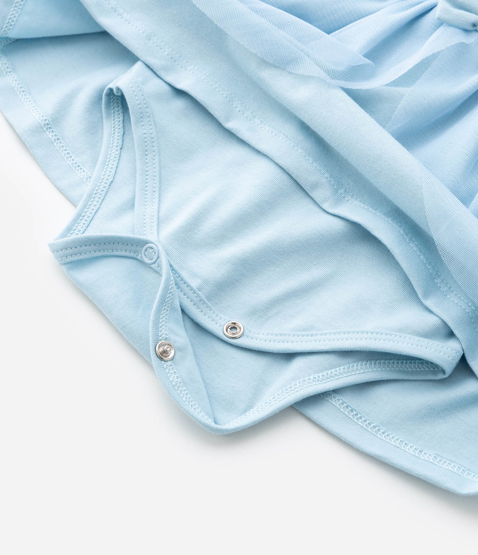 Vestido Body Infantil com Estampa Cinderela - Tam 0 a 18 meses Azul 8