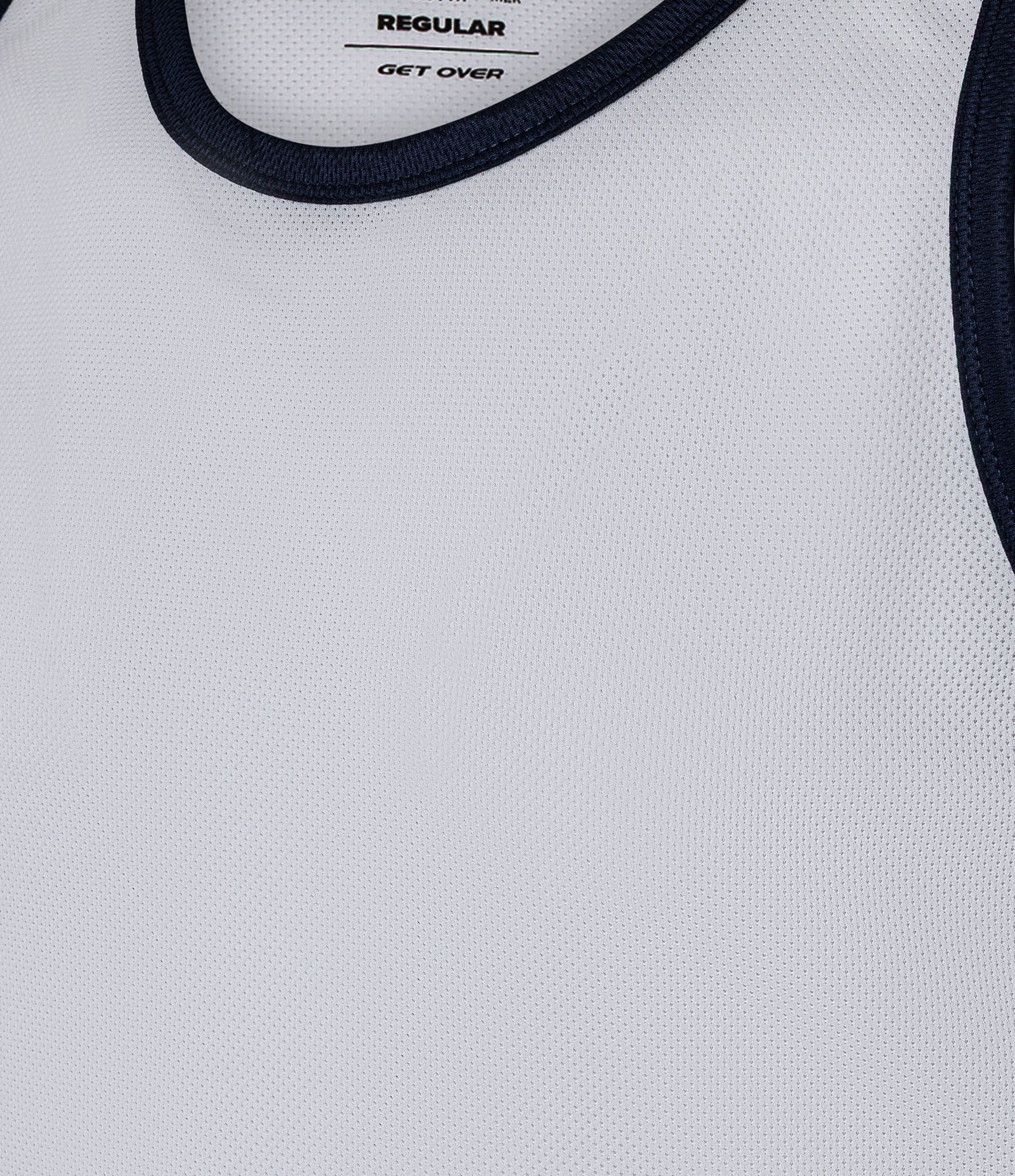 Regata Esportiva Regular com Tecnologia Dry e Viés Contrastante Branco 5