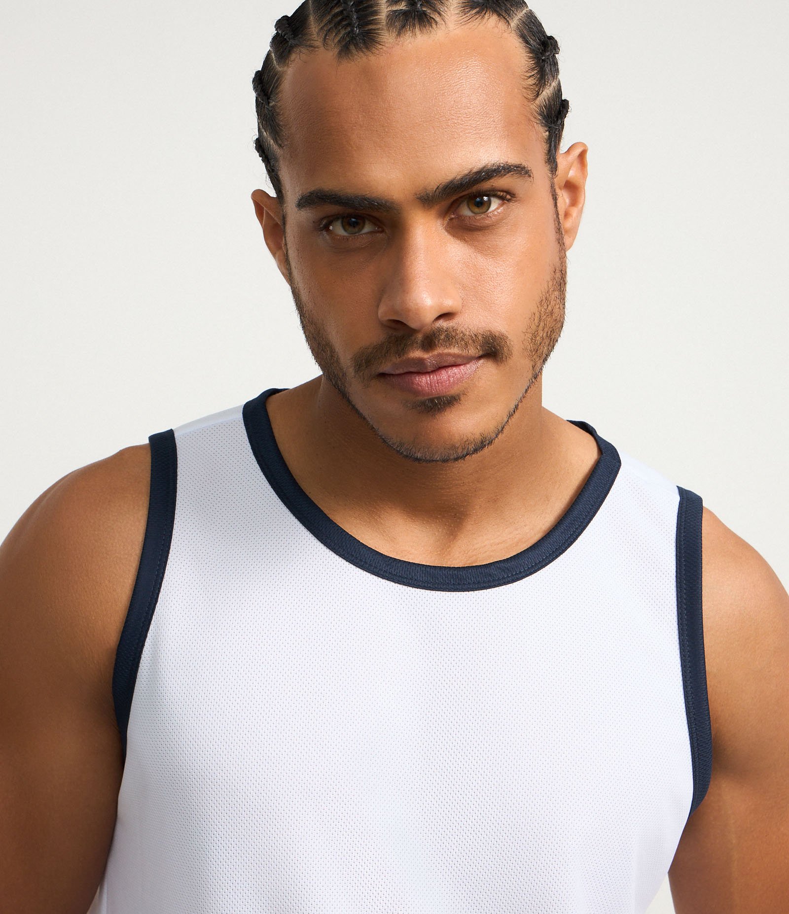 Regata Esportiva Regular com Tecnologia Dry e Viés Contrastante Branco 3