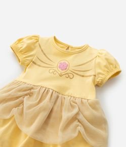 Vestido Body Infantil com Estampa Bella - Tam 0 a 18 meses