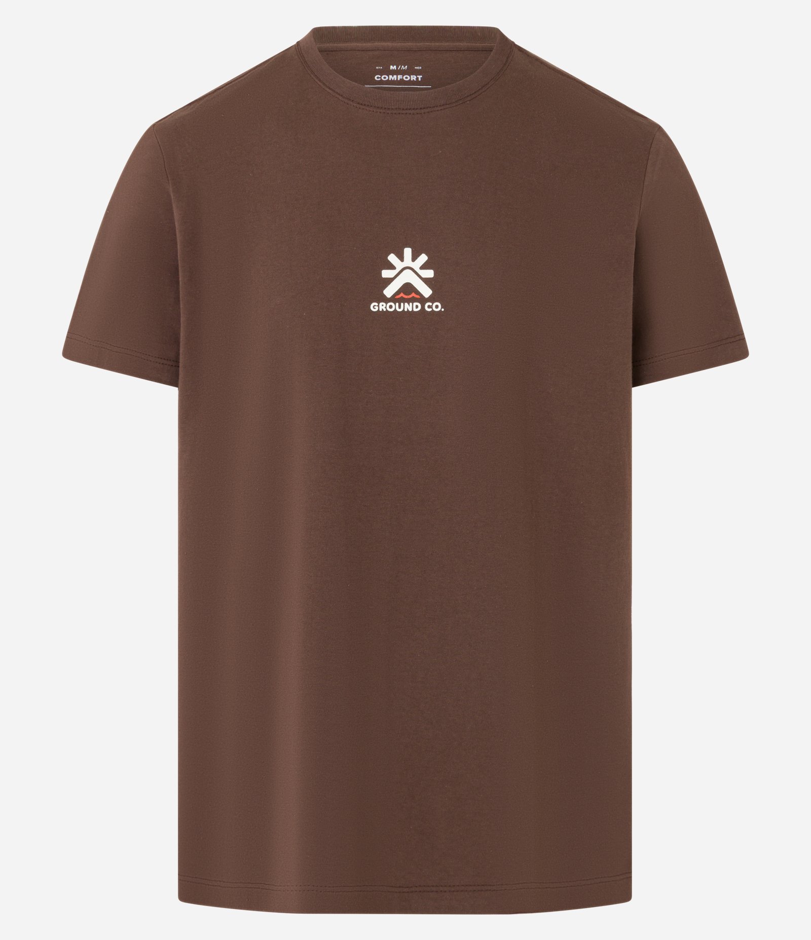 Camiseta Comfort em Algodão com Estampa Localizada Ground Co. Marrom 5