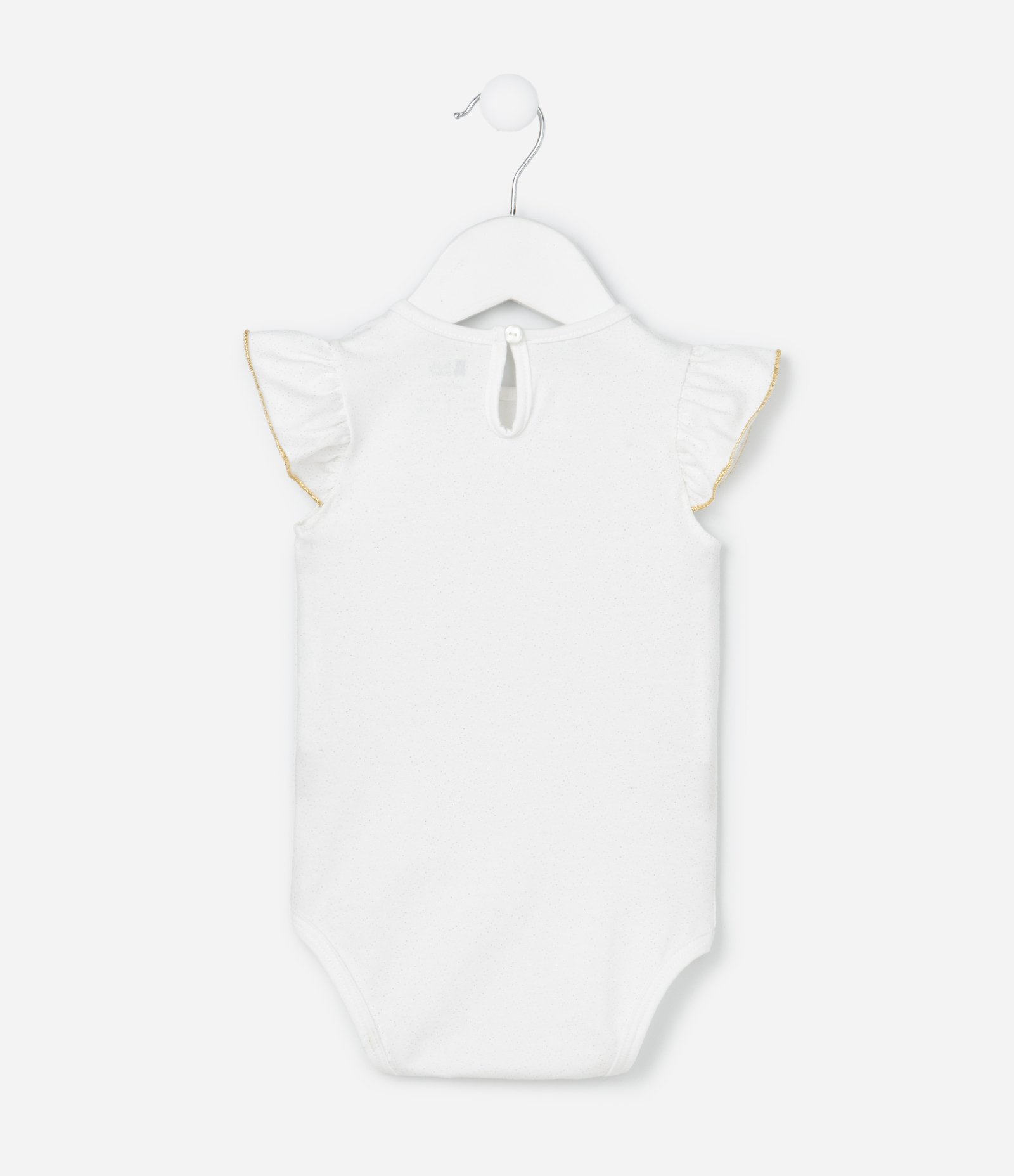 Body Infantil Gatinha com Saia de Tule - Tam 0 a 18 Meses Branco 3