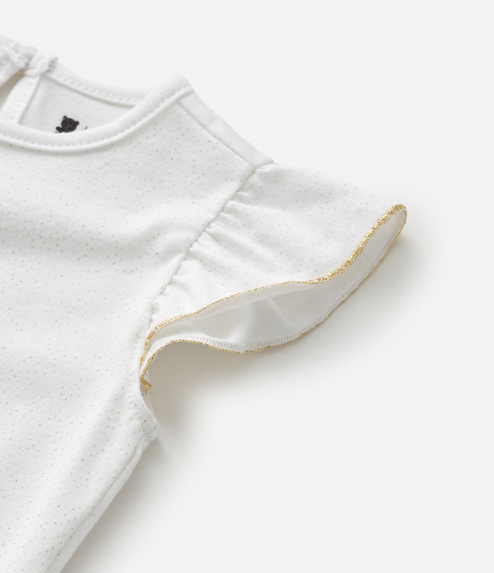 Body Infantil Gatinha com Saia de Tule - Tam 0 a 18 Meses Branco 7