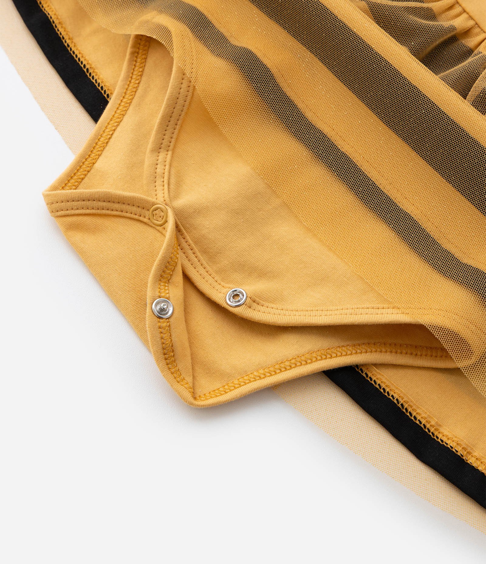 Vestido Body Infantil com Estampa de Abelha - Tam RN a 24 Meses Amarelo 5