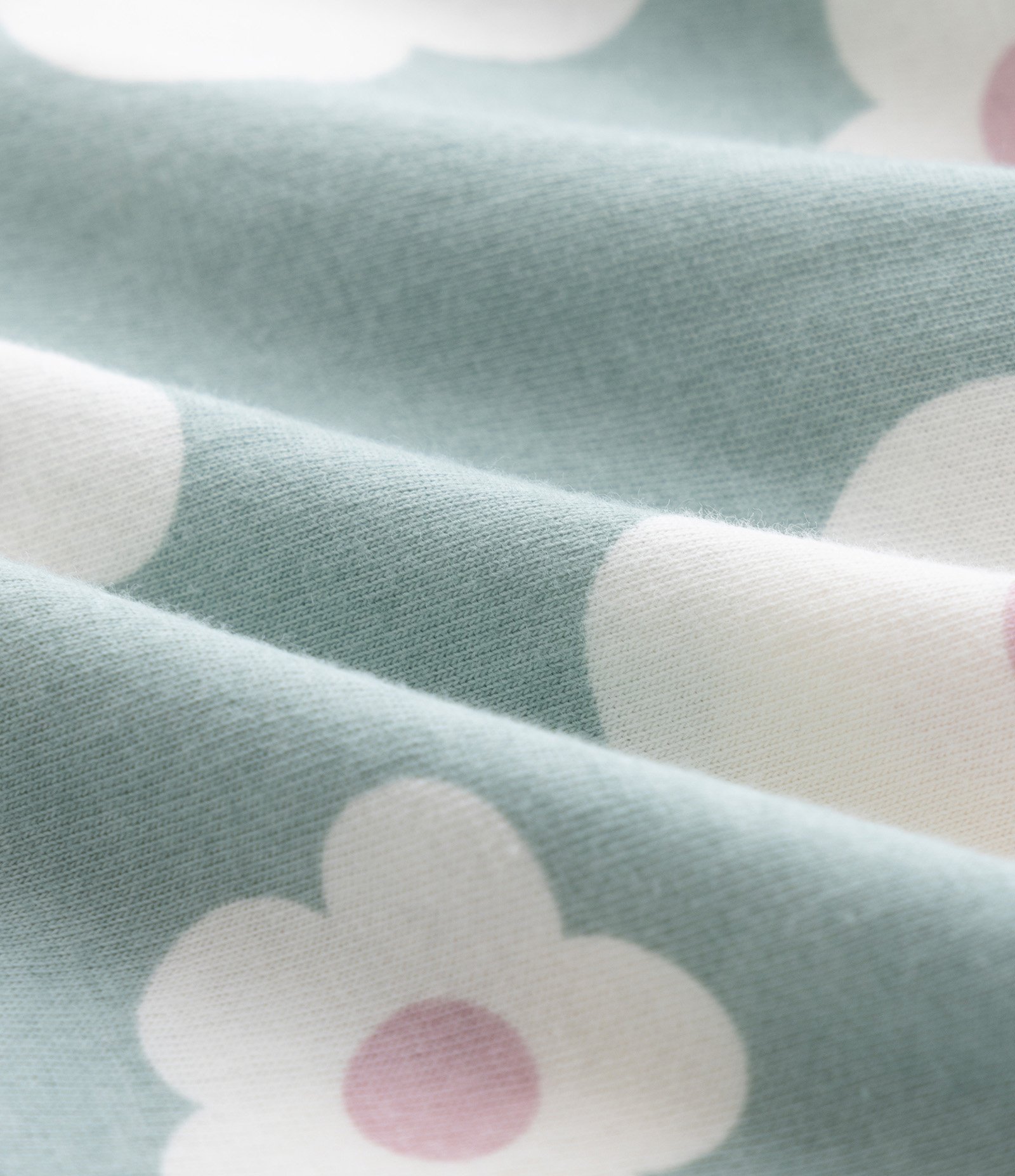 Vestido Infantil com Manga Bufante e Estam Floral - Tam 0 a 18 meses Verde 4