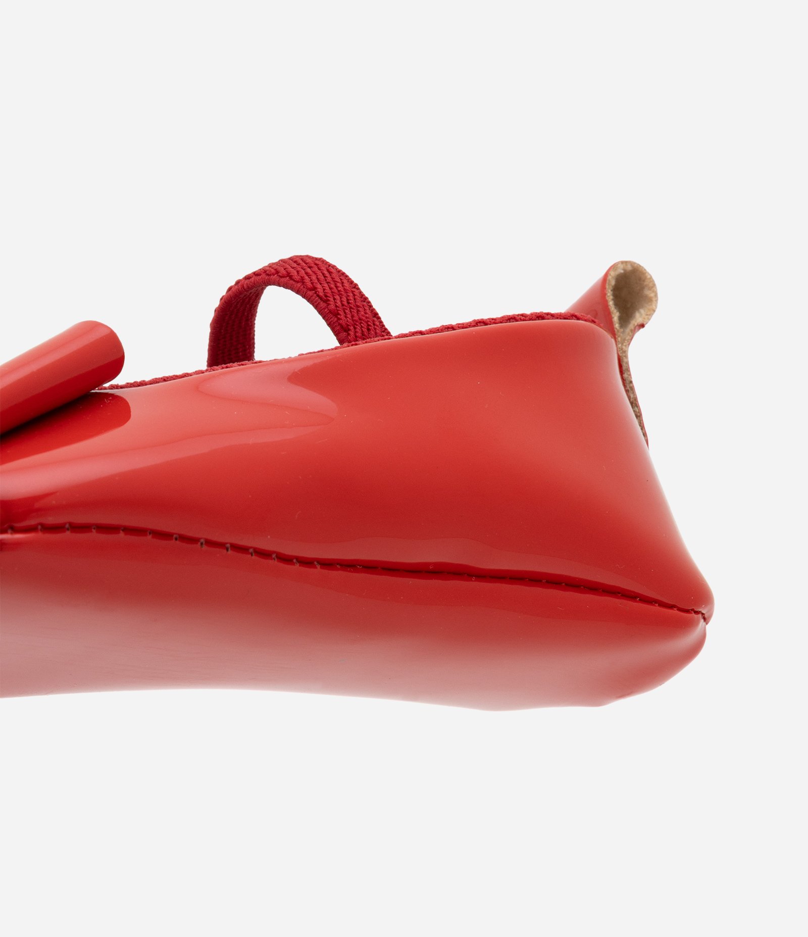 Sapatilha Infantil Envernizada com Laço - Tam 15 a 19 Vermelho 3