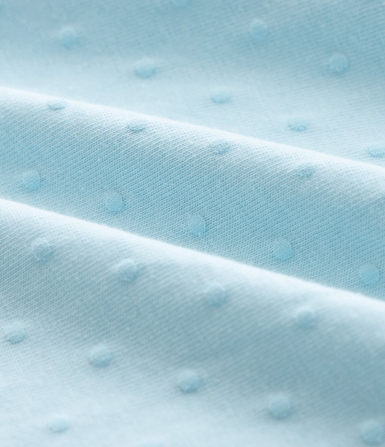 Vestido Infantil com Bolso Bordado de Unicórnio e Corações de Paetês com Textura Poá - Tam 0 a 18 Meses Azul 5