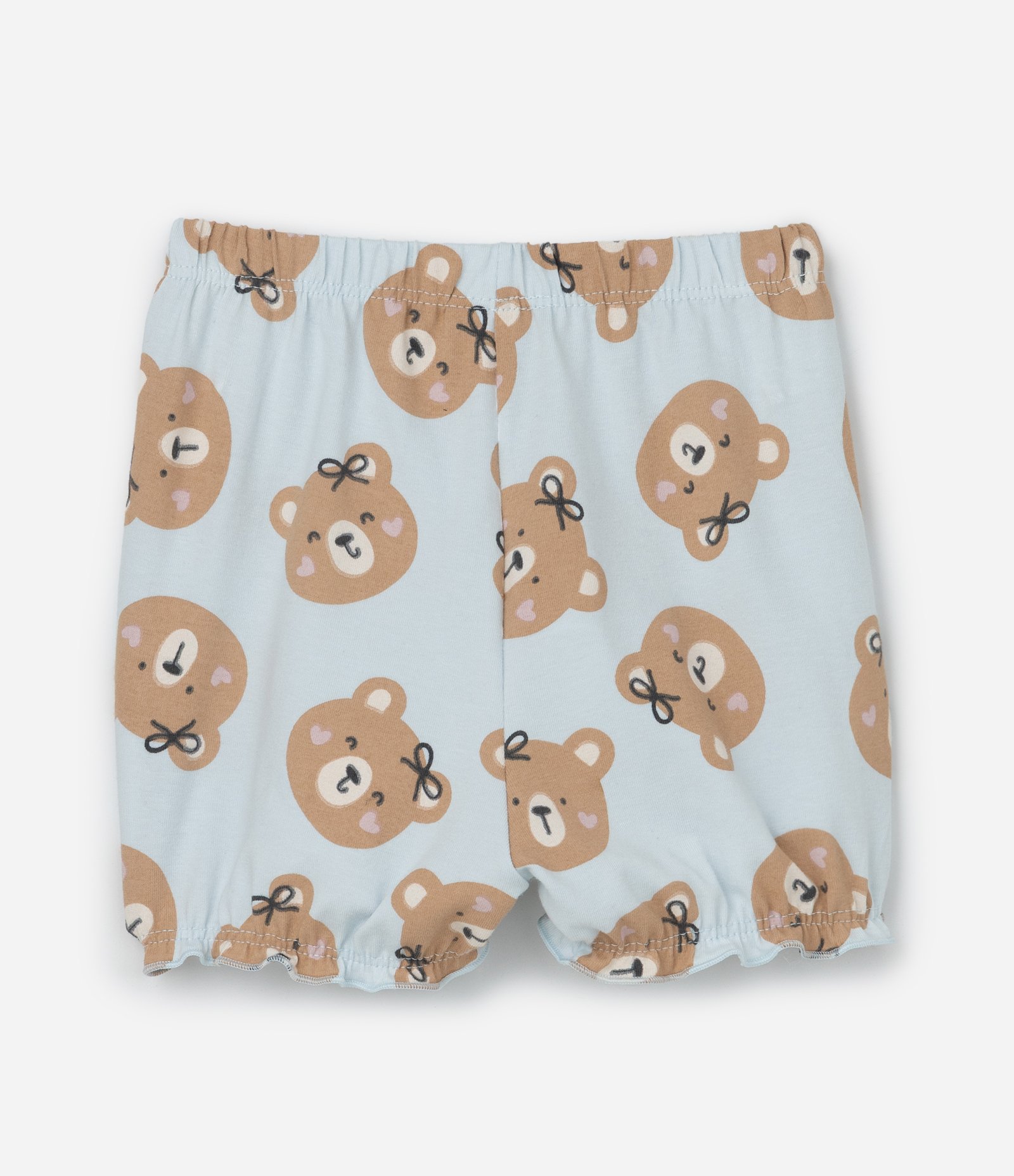 Conjunto Infantil com Estampa de Urso - Tam 0 a 18 Meses Branco 6