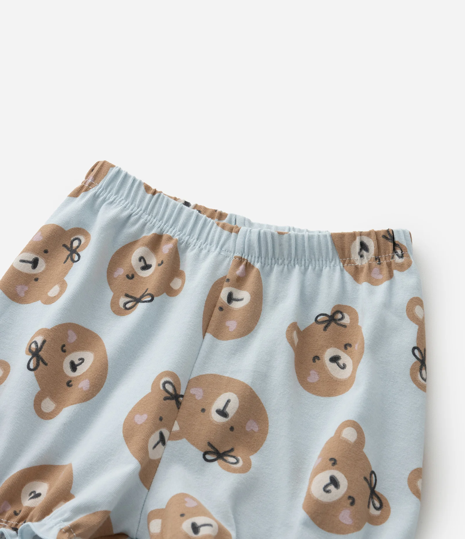 Conjunto Infantil com Estampa de Urso - Tam 0 a 18 Meses Branco 7