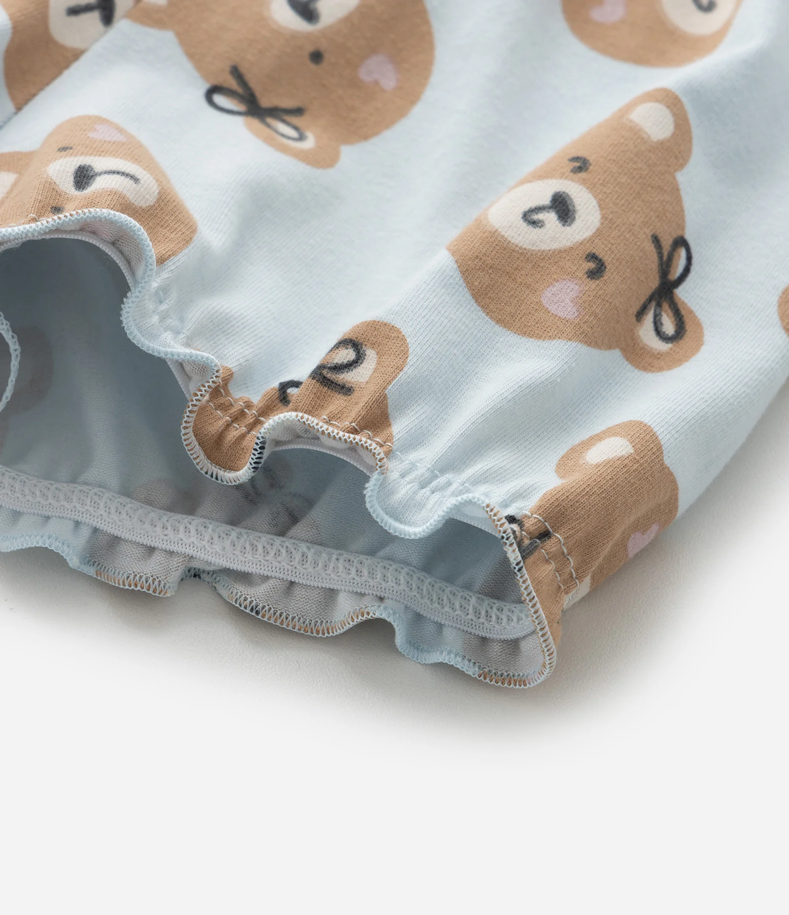 Conjunto Infantil com Estampa de Urso - Tam 0 a 18 Meses Branco 8