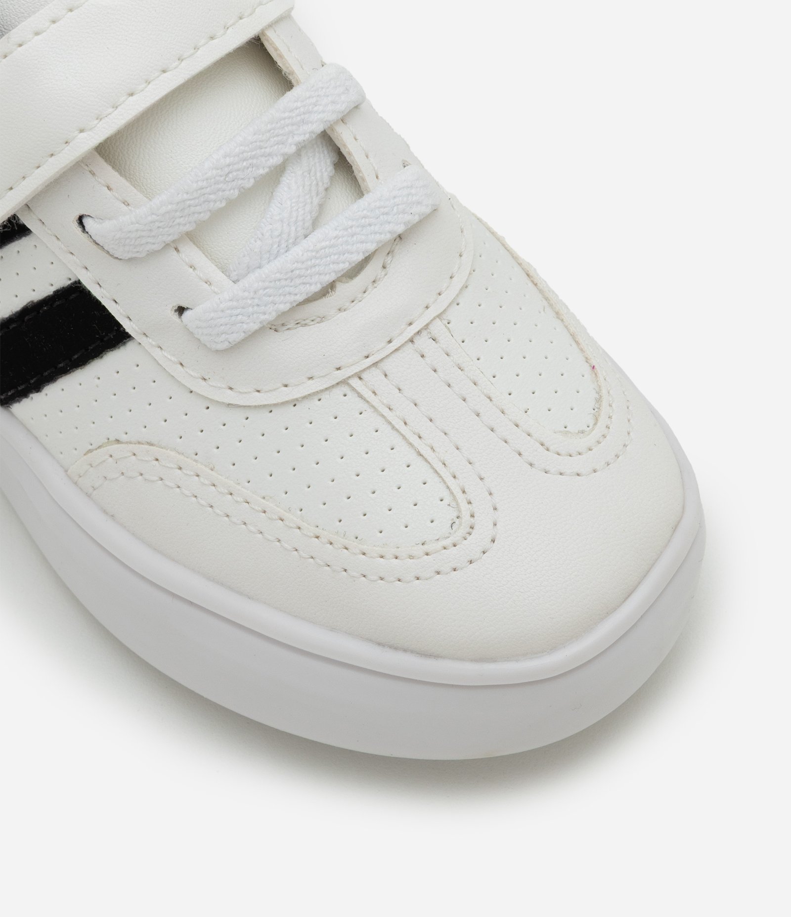 Tênis Infantil com Recortes e Sola LED - 20 ao 27 Branco 4