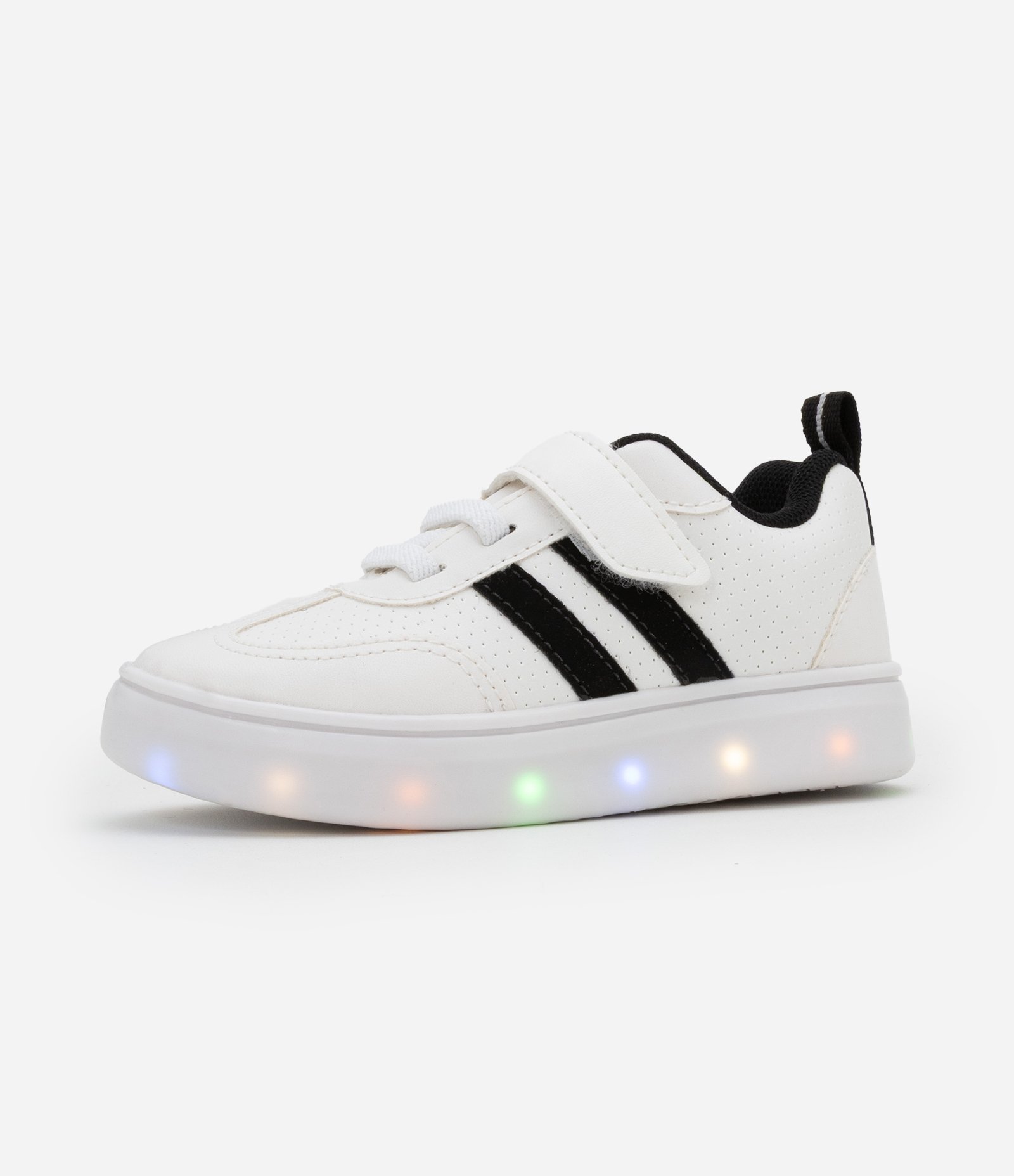 Tênis Infantil com Recortes e Sola LED - 20 ao 27 Branco 6