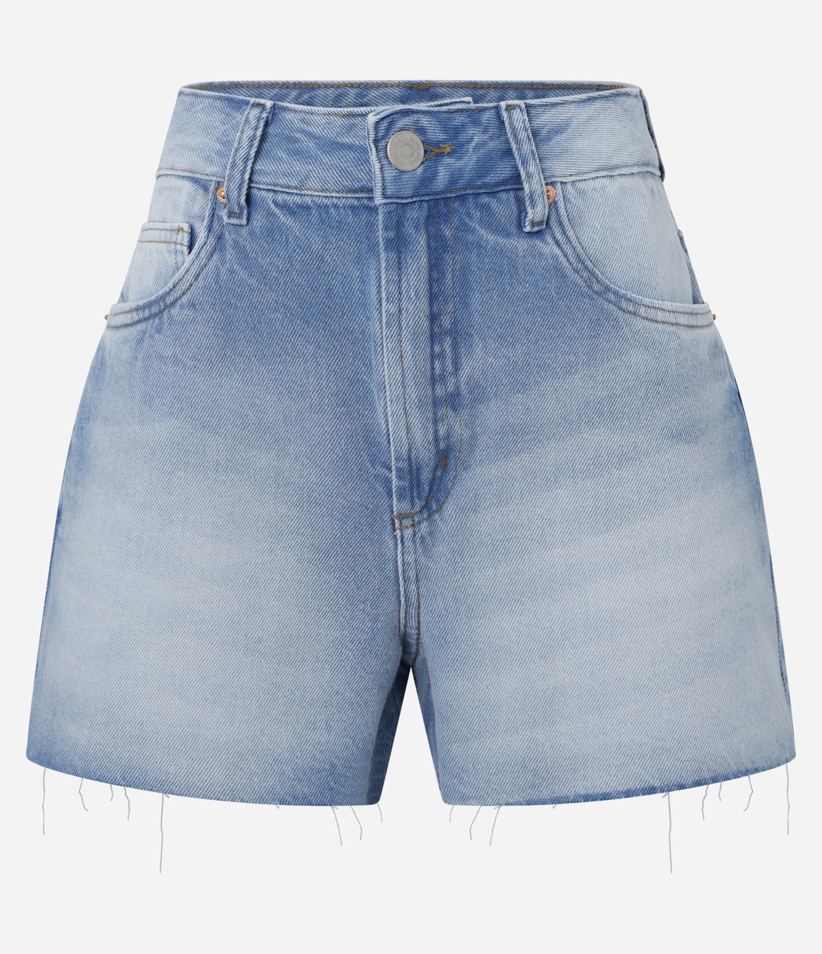 Short Jeans com Barra Desfiada Azul 5