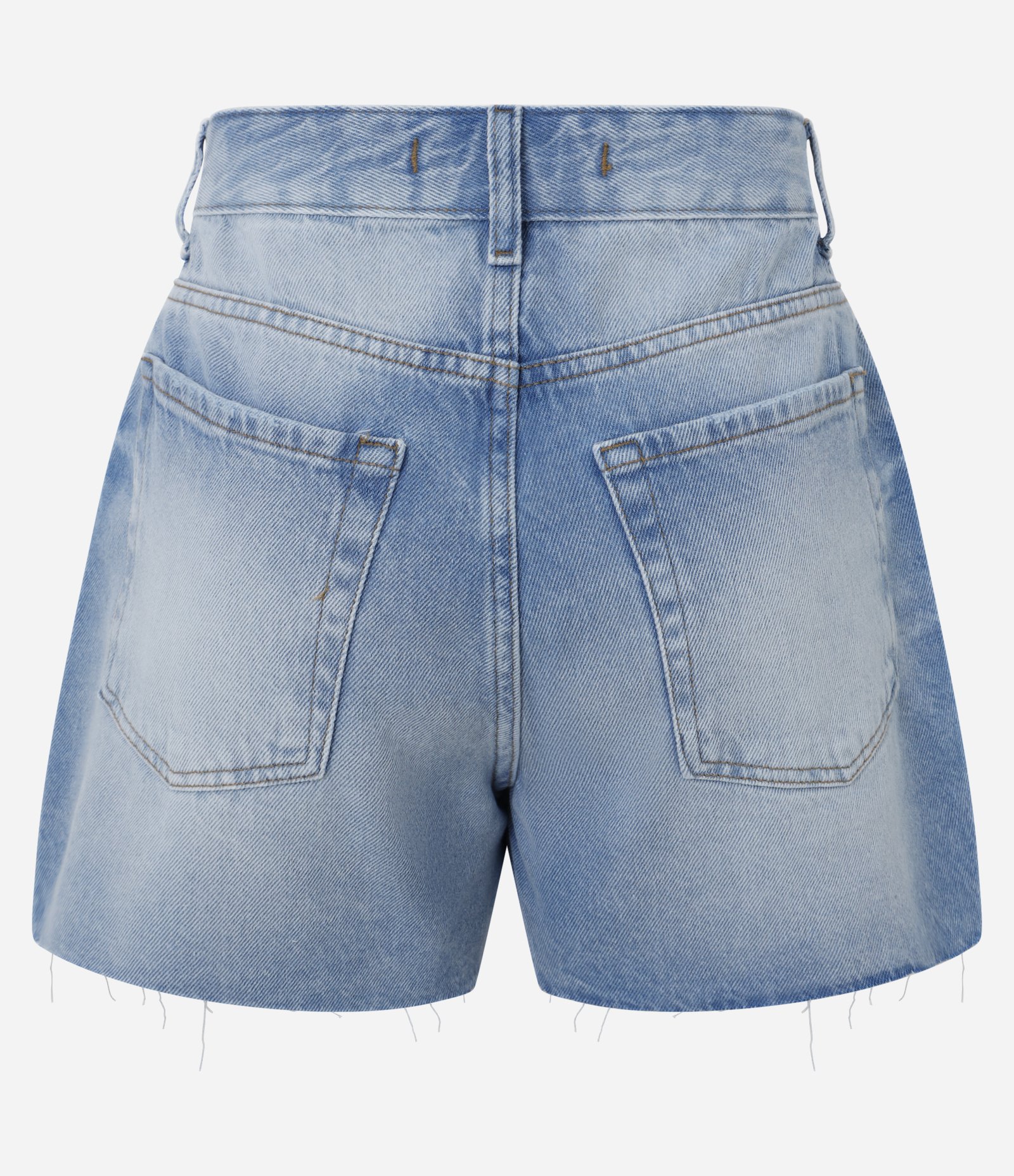 Short Jeans com Barra Desfiada Azul 6