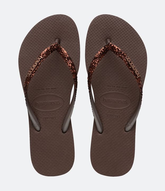 Chinelo Havaianas Tiras Finas com Glitter