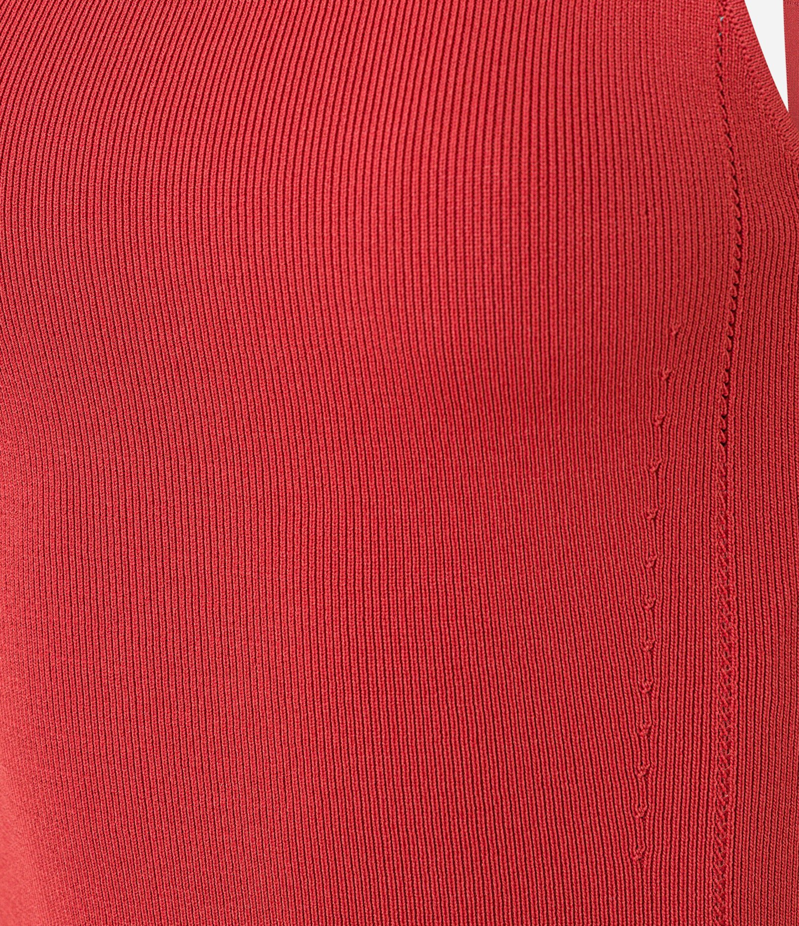 Blusa de Alça em Tricô com Decote Reto Vermelho 6