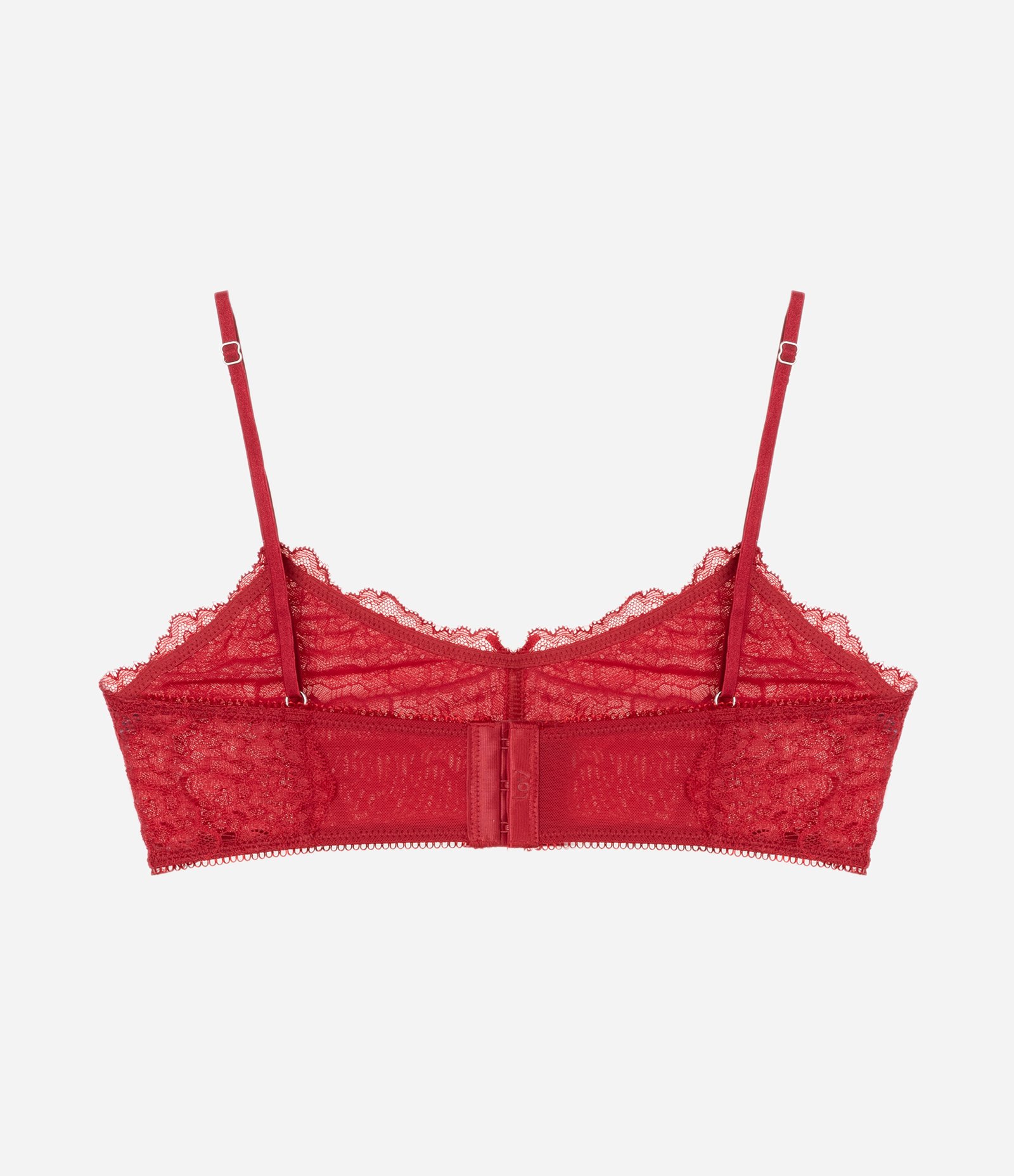 Sutiã Top em Renda Floral Vermelho 7