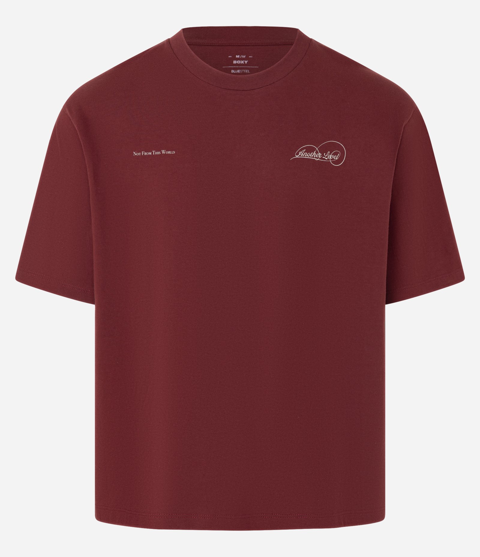 Camiseta Boxy em Algodão com Estampa Lettering Vermelho 5