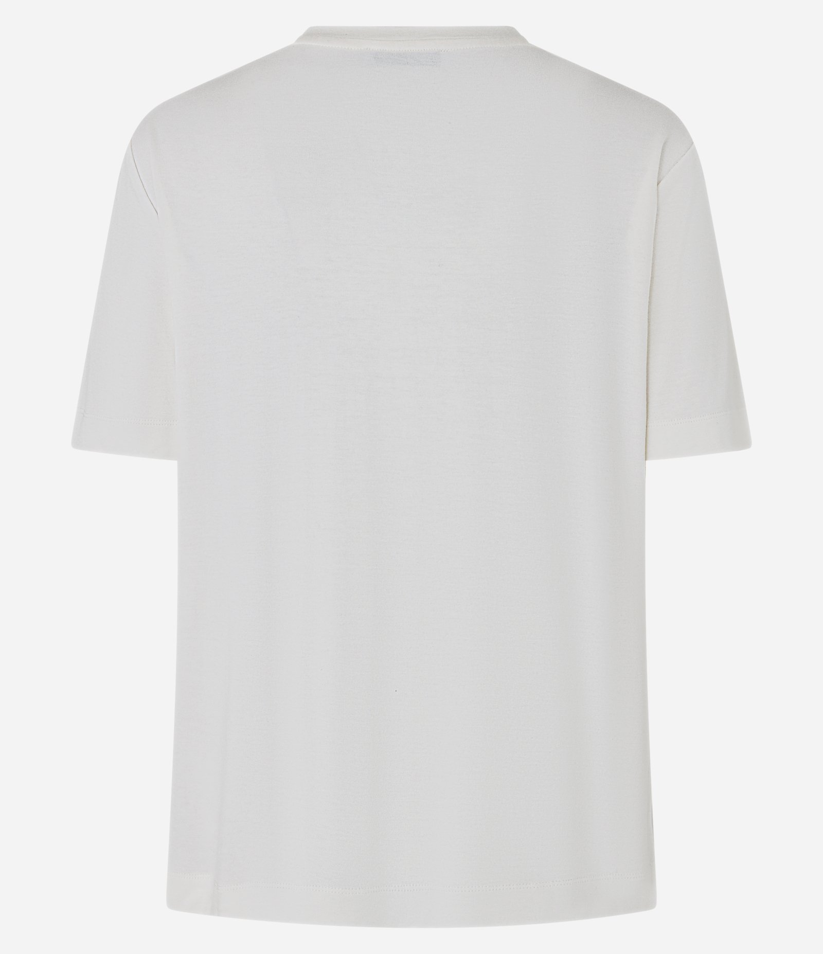 Camiseta T-shirt em Viscose com Aplicação de Strass Off White 8