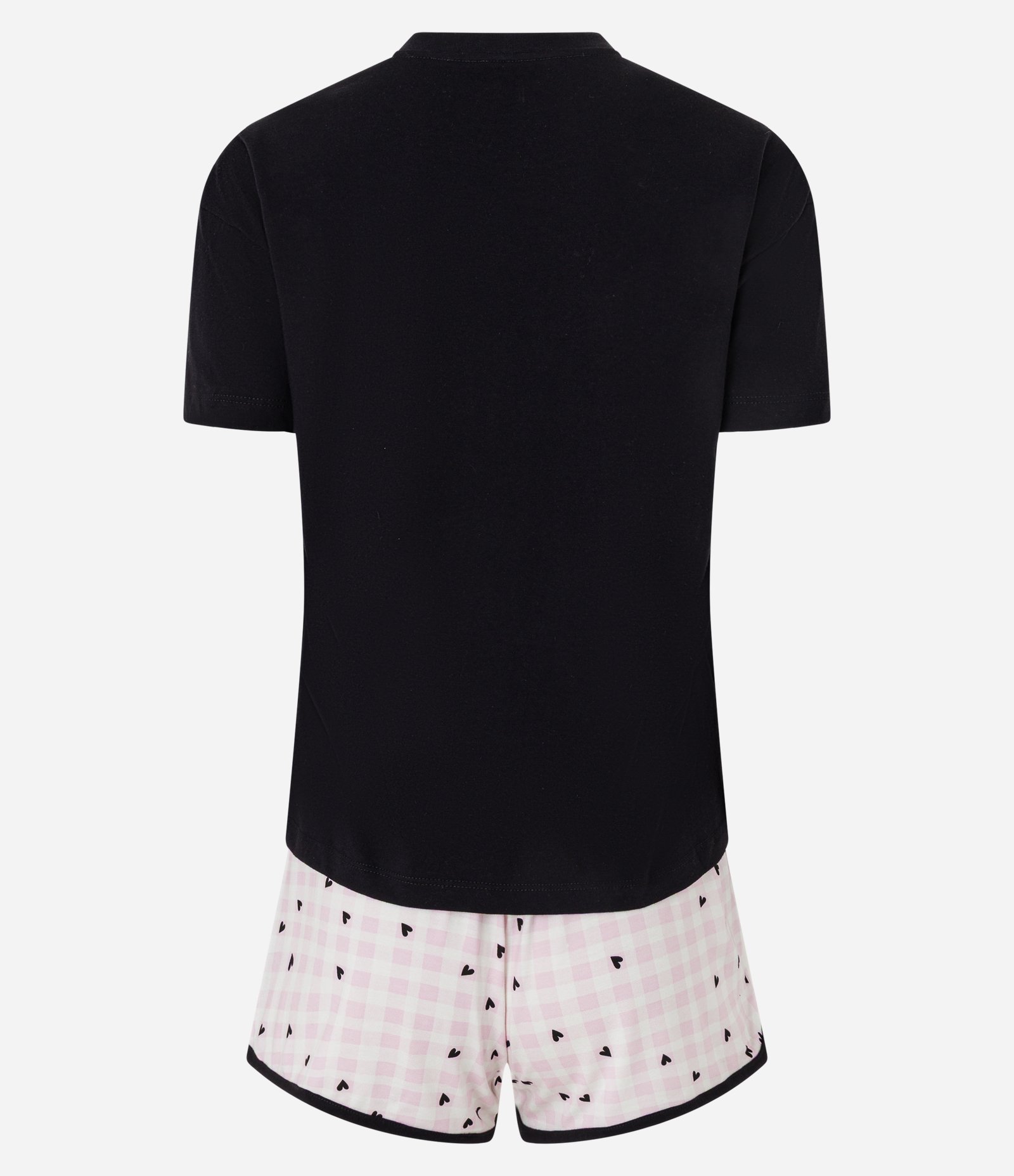 Pijama Short Doll em Algodão com Estampa de Laço Preto 6