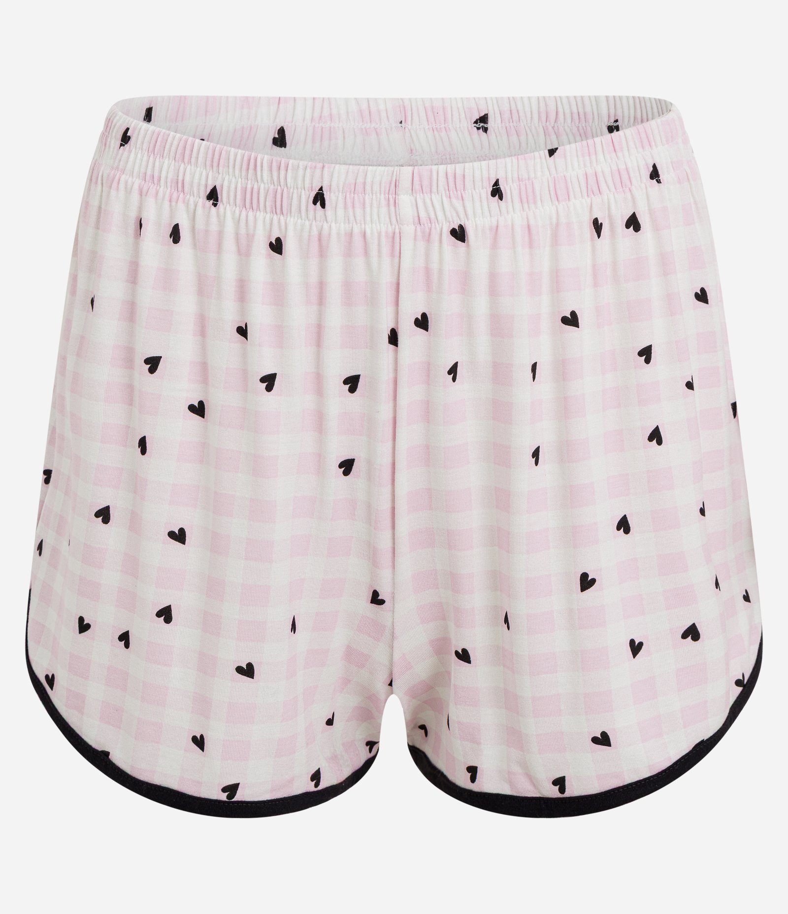 Pijama Short Doll em Algodão com Estampa de Laço Preto 7