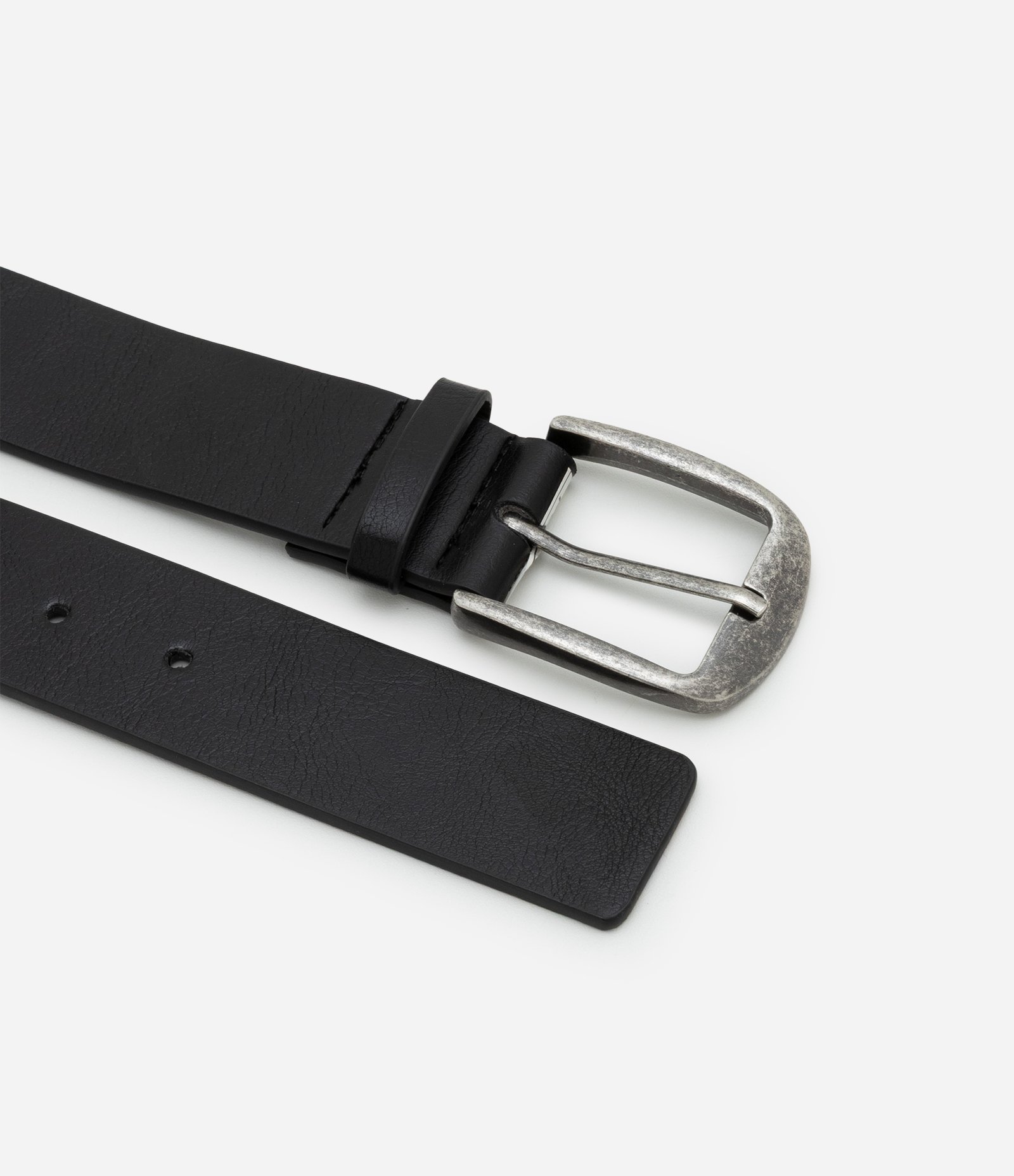 Cinto em PU com Tachinhas de Estrelas e Fivela de Metal Preto 3