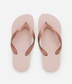 Chinelo Emborrachado Havaianas com Tiras Metalizadas