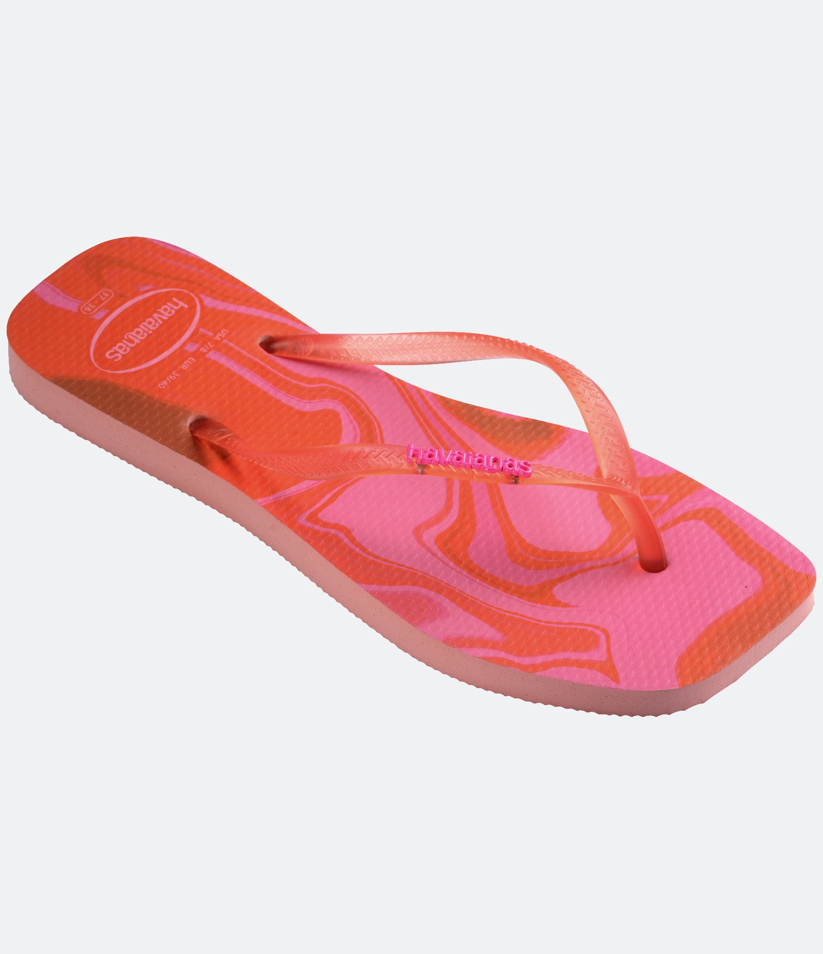 Chinelo Square com Estampa Abstrata Havaianas Rosa 2